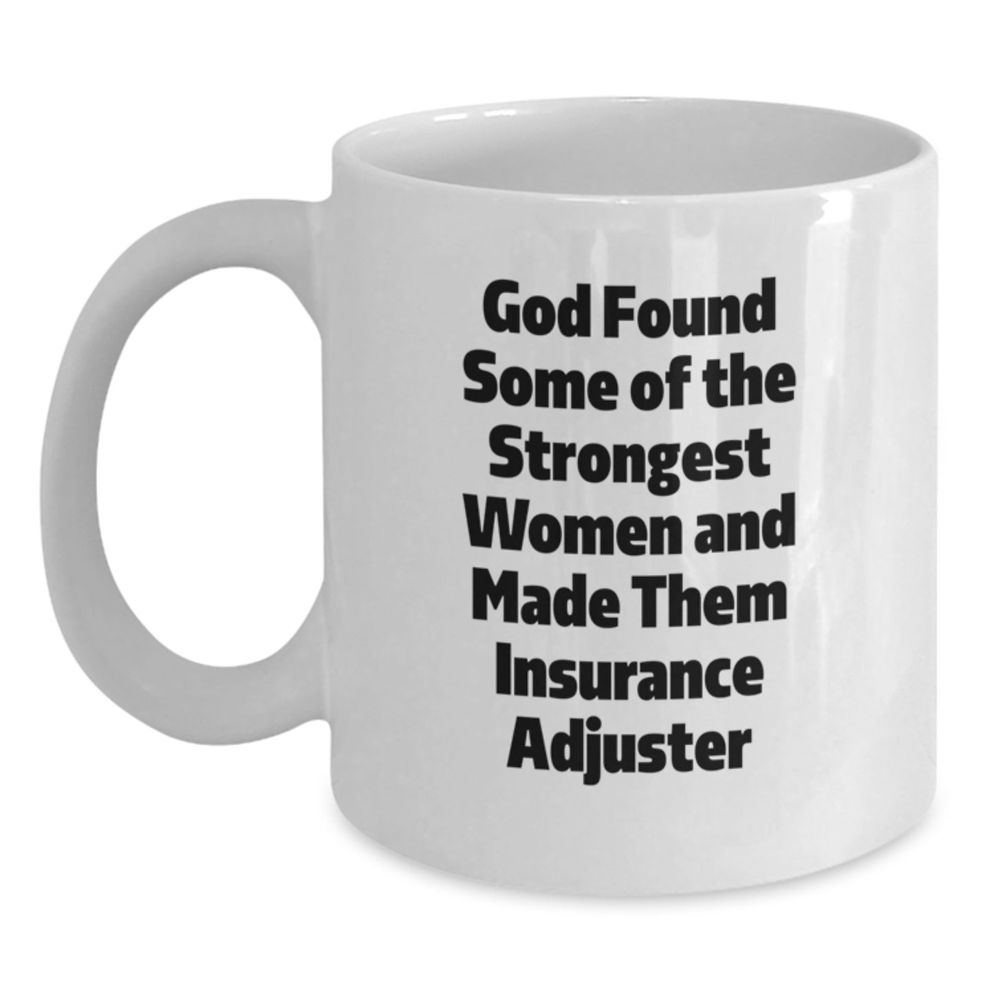 Inspirational Insurance Adjuster Gifts from Friends - Funny White Coffee Mug for Graduation - Main