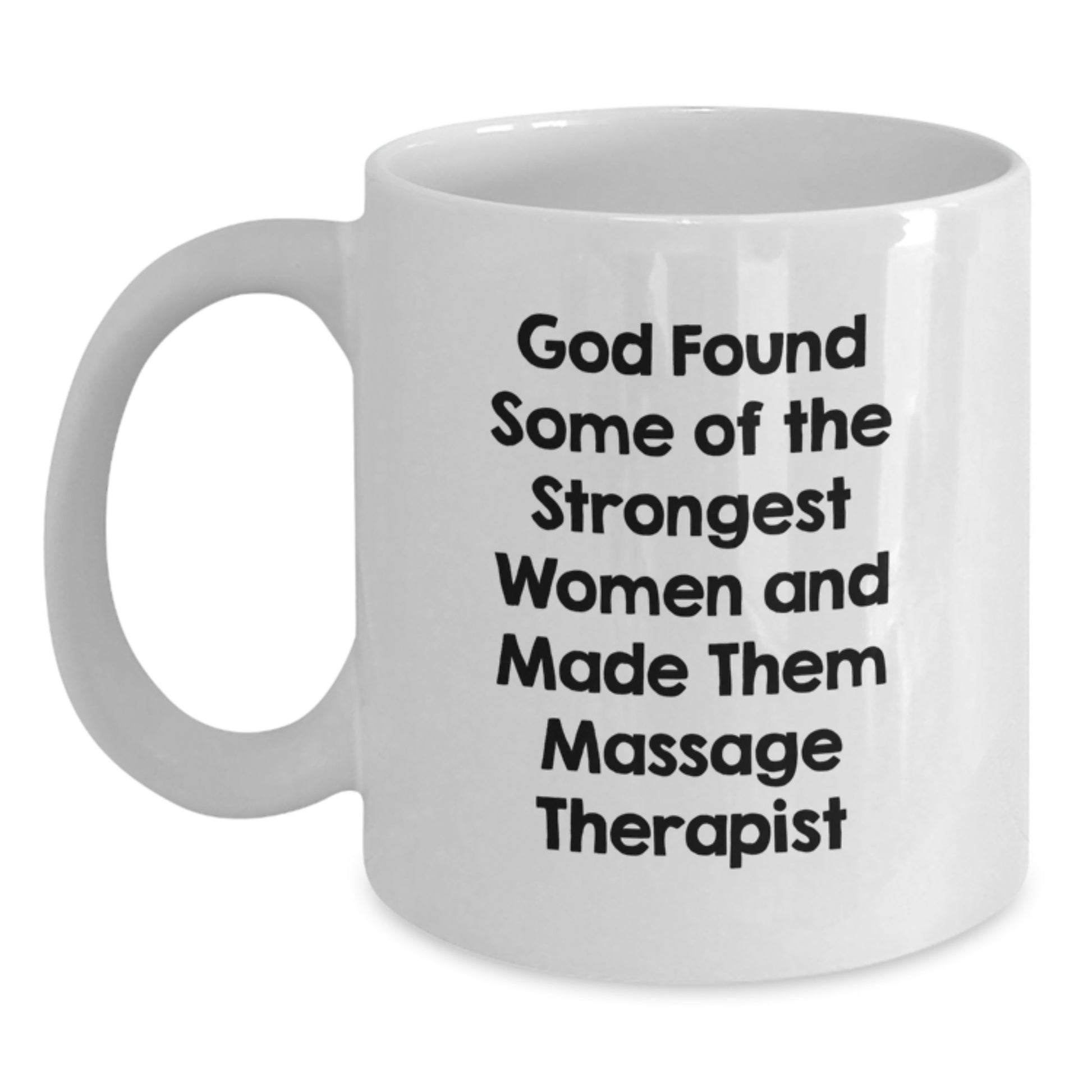 Christmas Unique Gifts from Men to Massage Therapist Women Funny Quote White Coffee Mug, 15oz Ceramic Mug for Massage Therapist Friends and Family - Main