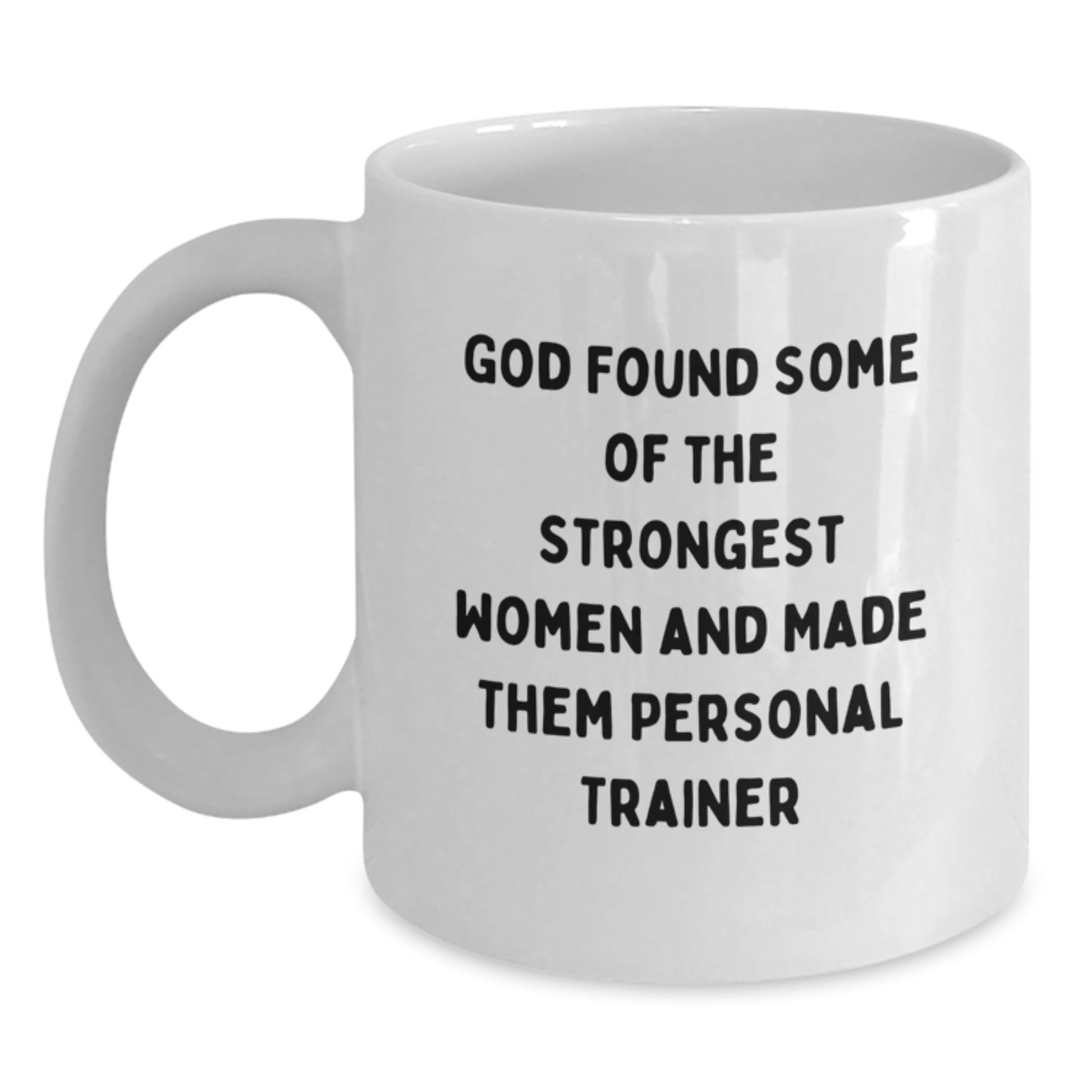 Funny Personal Trainer Gifts for Women from Men, Unique White Coffee Mug for Christmas Unique Gifts - Main
