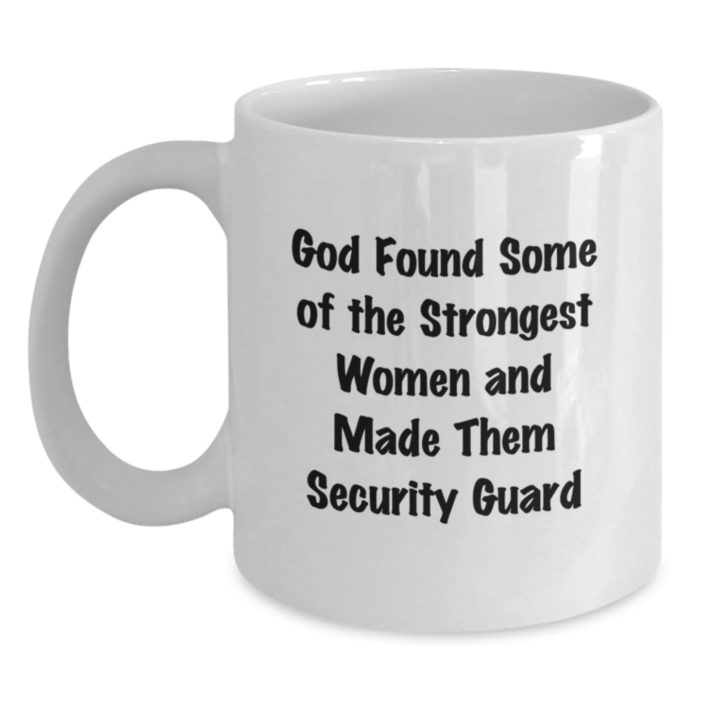 Funny Security Guard Gifts from Men to Women, Inspirational White Coffee Mug for Christmas Unique Presents - Main