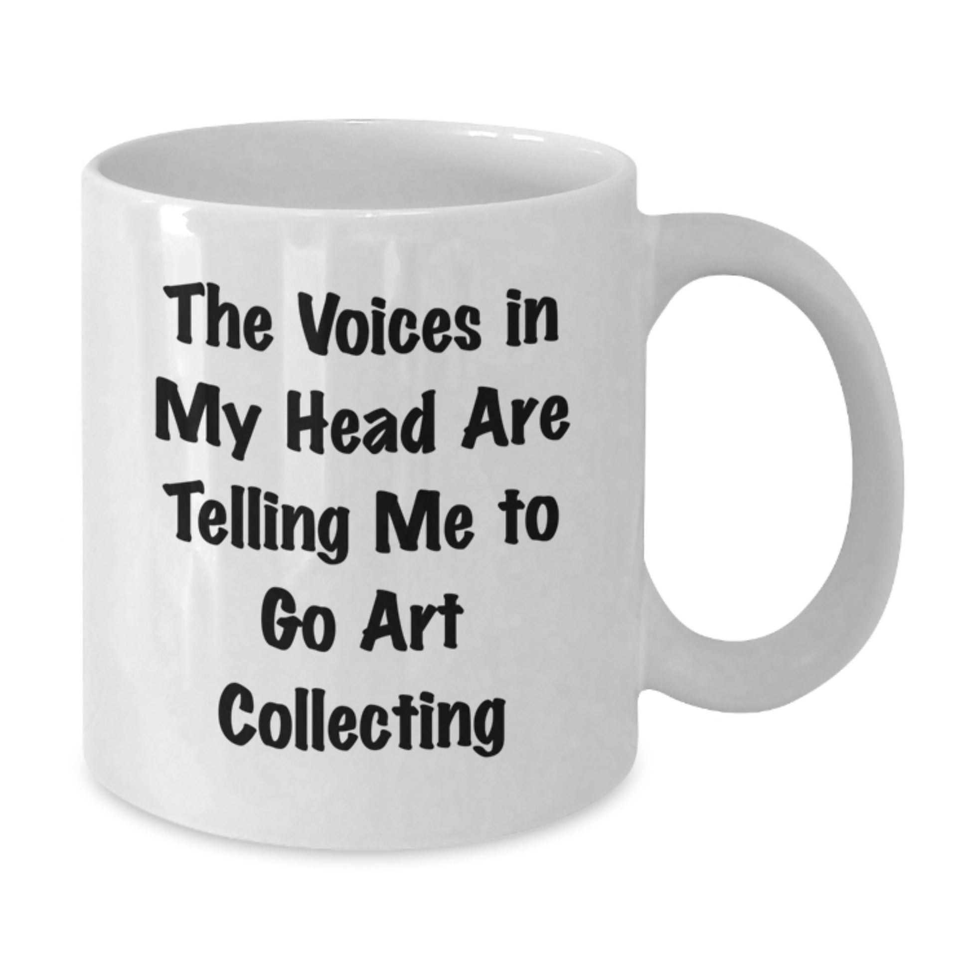 Funny Art Collecting White Coffee Mug, Gifts from Friends for Women Who Love Christmas Unique Art - Additional