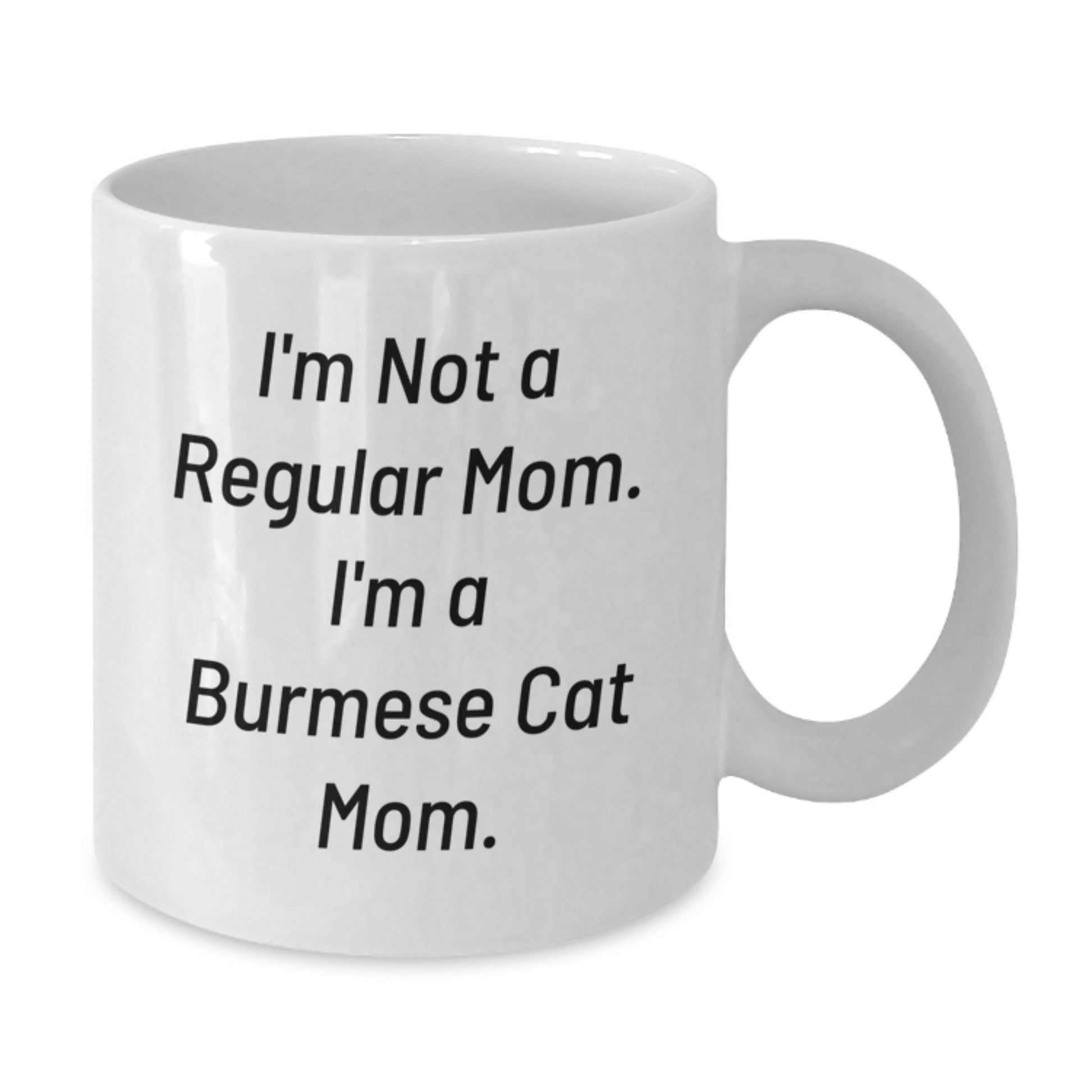 Burmese Cat Mom Gifts for Women, Funny White Coffee Mug, Christmas Unique Gifts from Friends - Additional