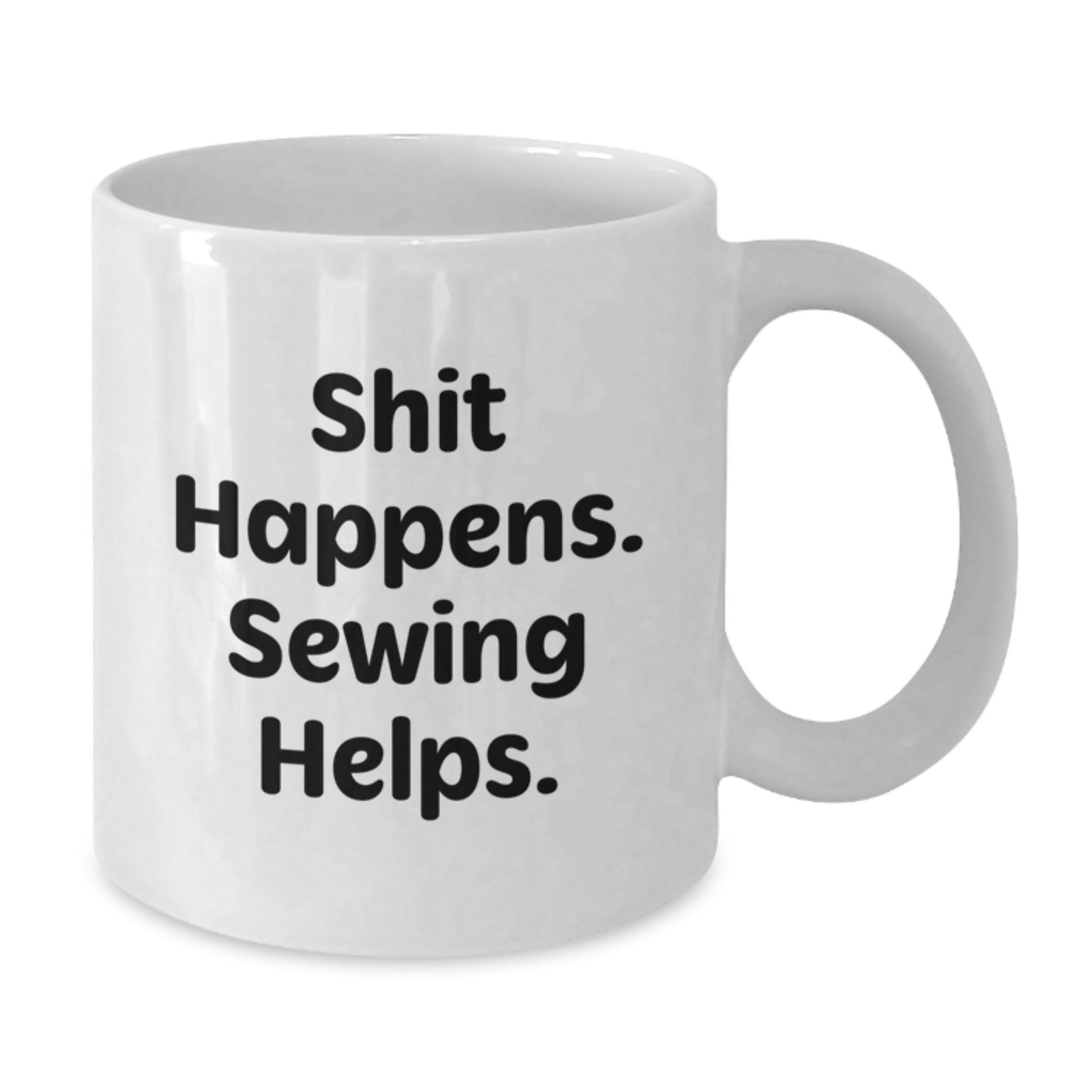 Sewing Gifts for Men and Women - Funny White Coffee Mug - Gifts from Friends and Family for Christmas Unique Presents - Additional