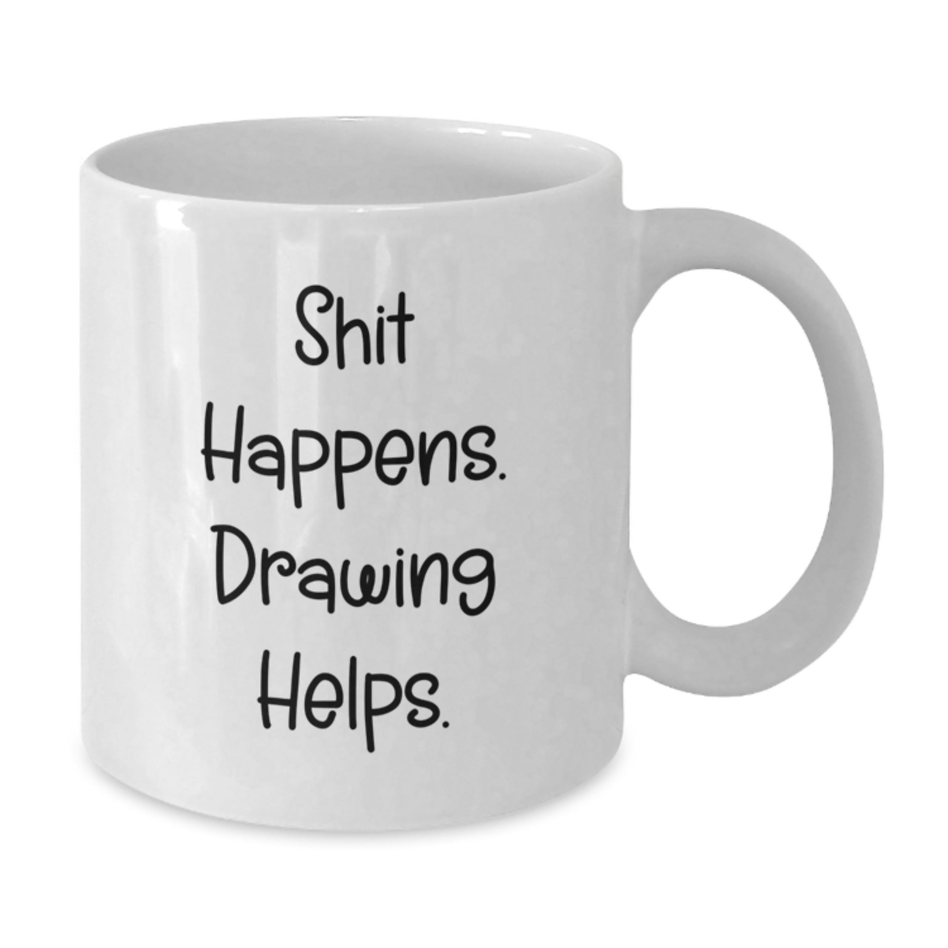 Funny Drawing Quotes White Coffee Mugs Gifts from Friends and Family for Christmas Unique Presents - Additional