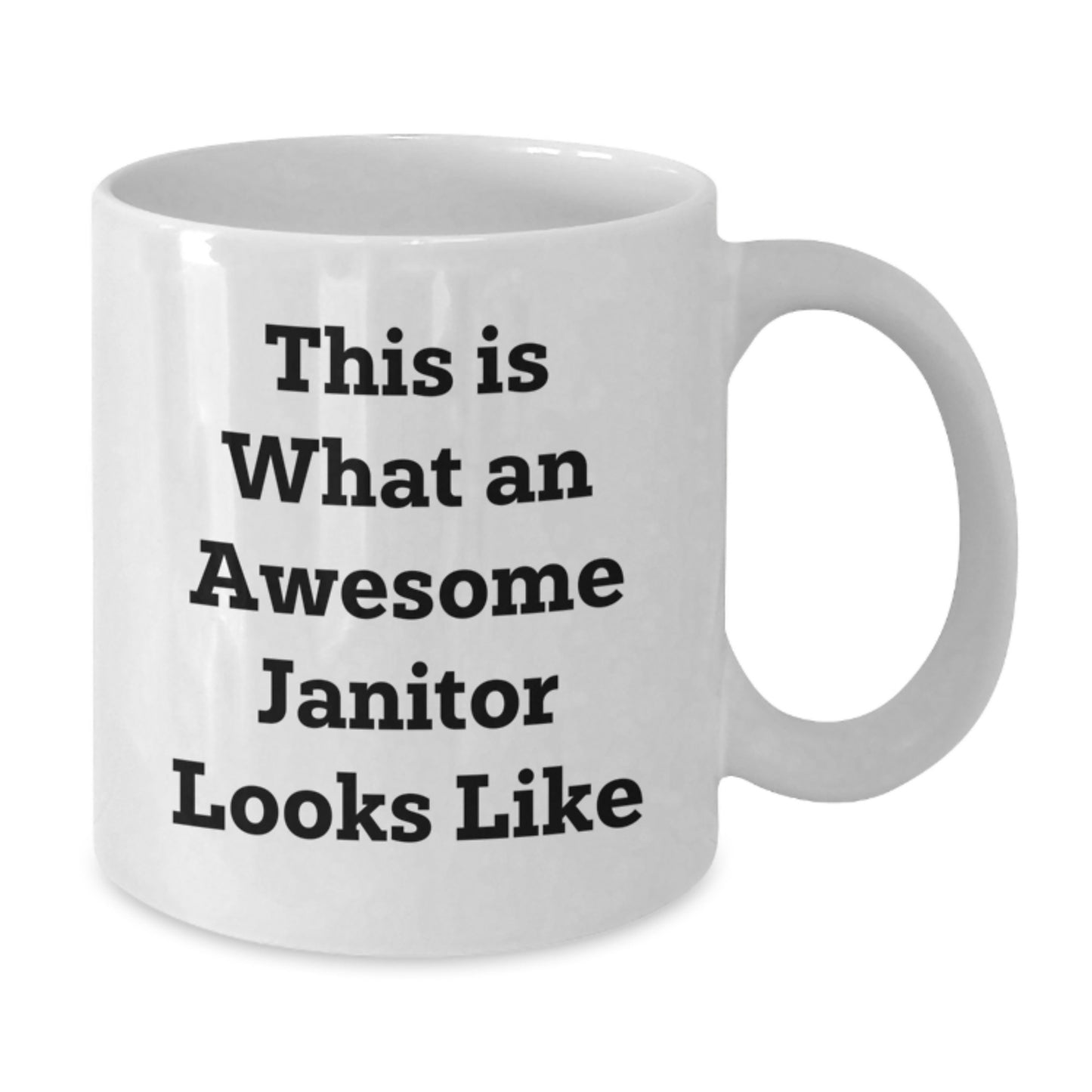 Funny Janitor Quote Gifts from Men to Awesome Janitors, White Coffee Mugs, Christmas Unique Presents - Additional
