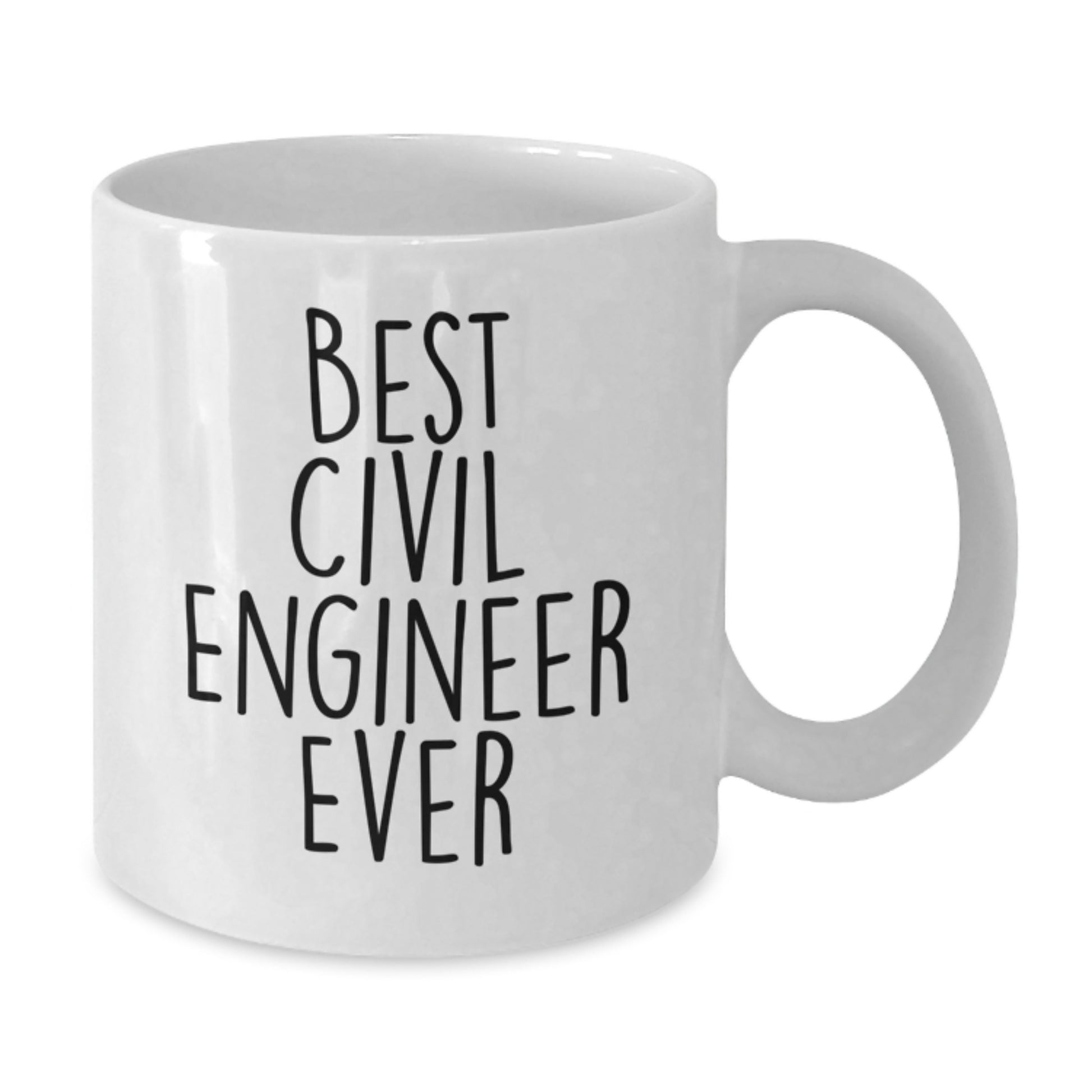 Funny Best Civil Engineer Ever Gifts for Civil Engineer Men White Coffee Mug, Christmas Unique Gifts from Friends - Additional