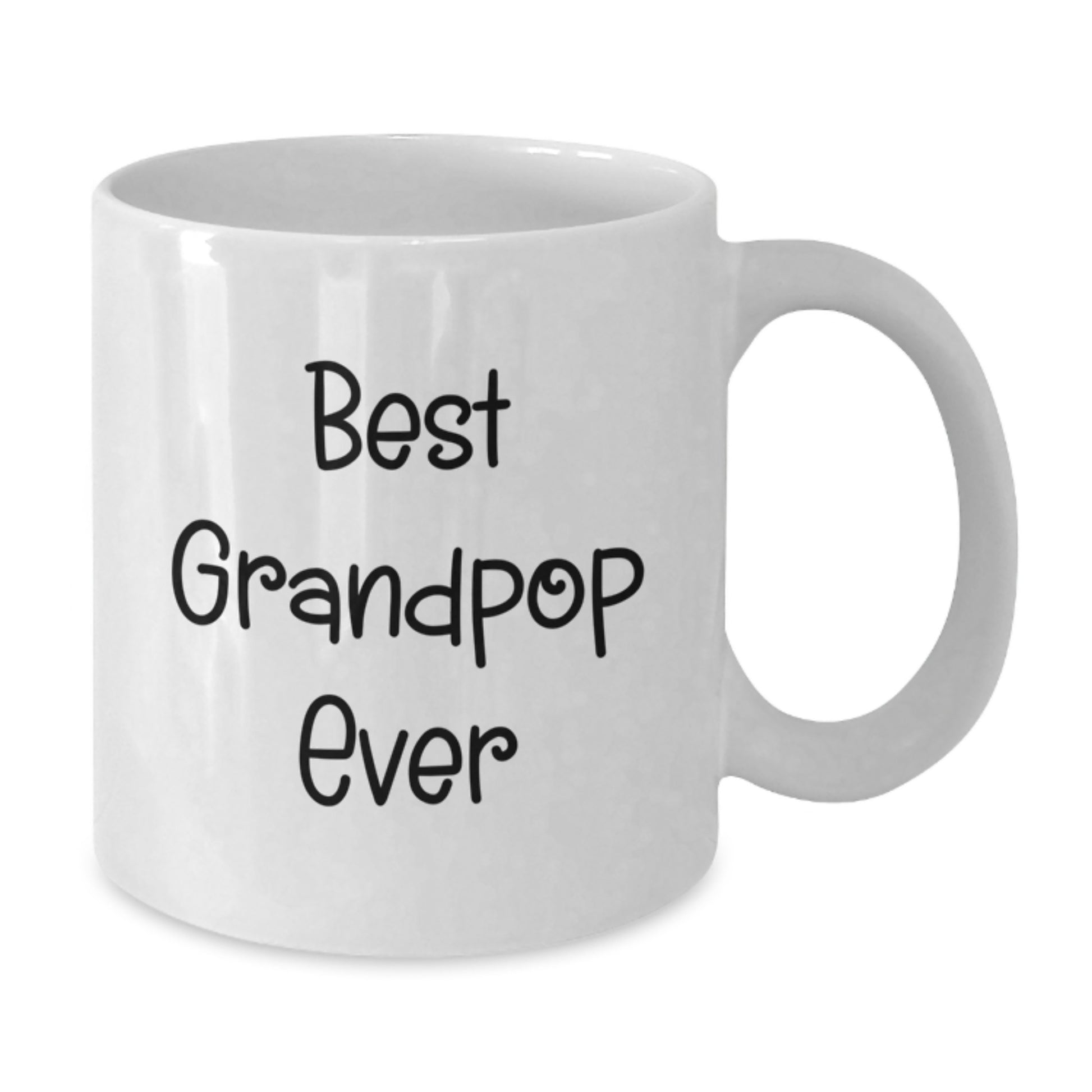 Funny Grandpop Gifts from Family, Best Grandpop Ever White Coffee Mug, Unique Christmas Memorable Presents for Grandpop, 11oz or 15oz Ceramic Mug - Additional