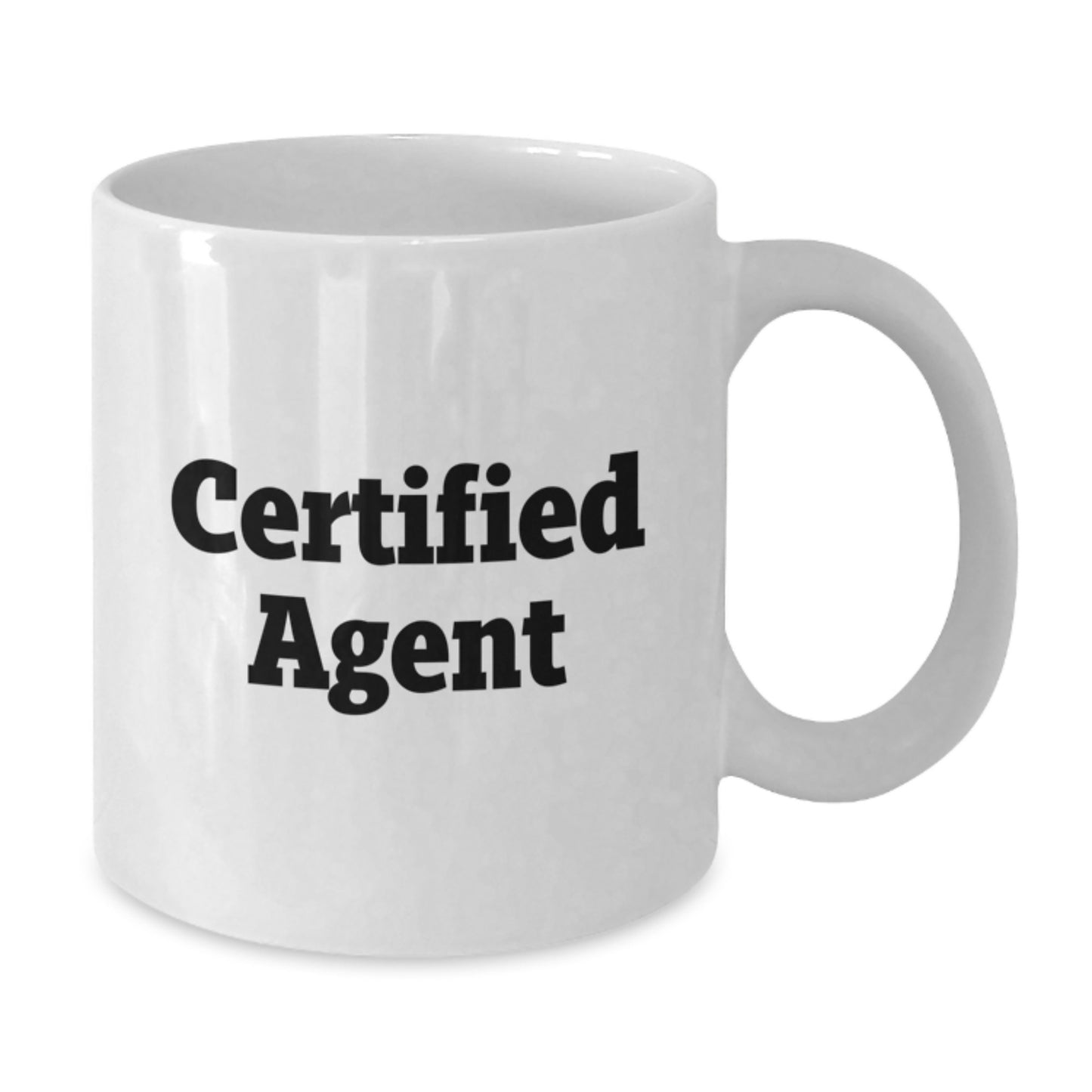 Funny Quote Gifts from Friends to Certified Agent White Coffee Mugs for Agent Christmas Unique Gifts - Additional