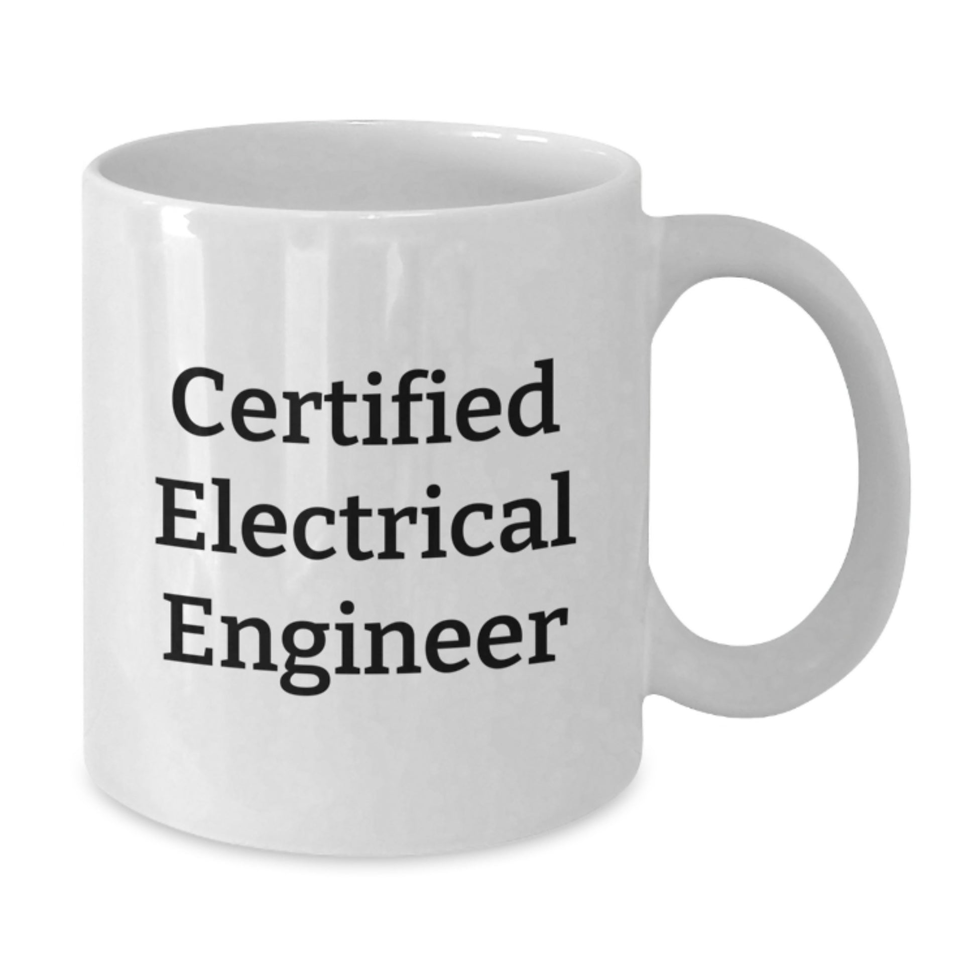 Funny Electrical Engineer Gifts from Family for Him - 'I'm not a morning person, but I'll drink coffee all day' White Coffee Mug, Graduation Unique Gifts - Additional