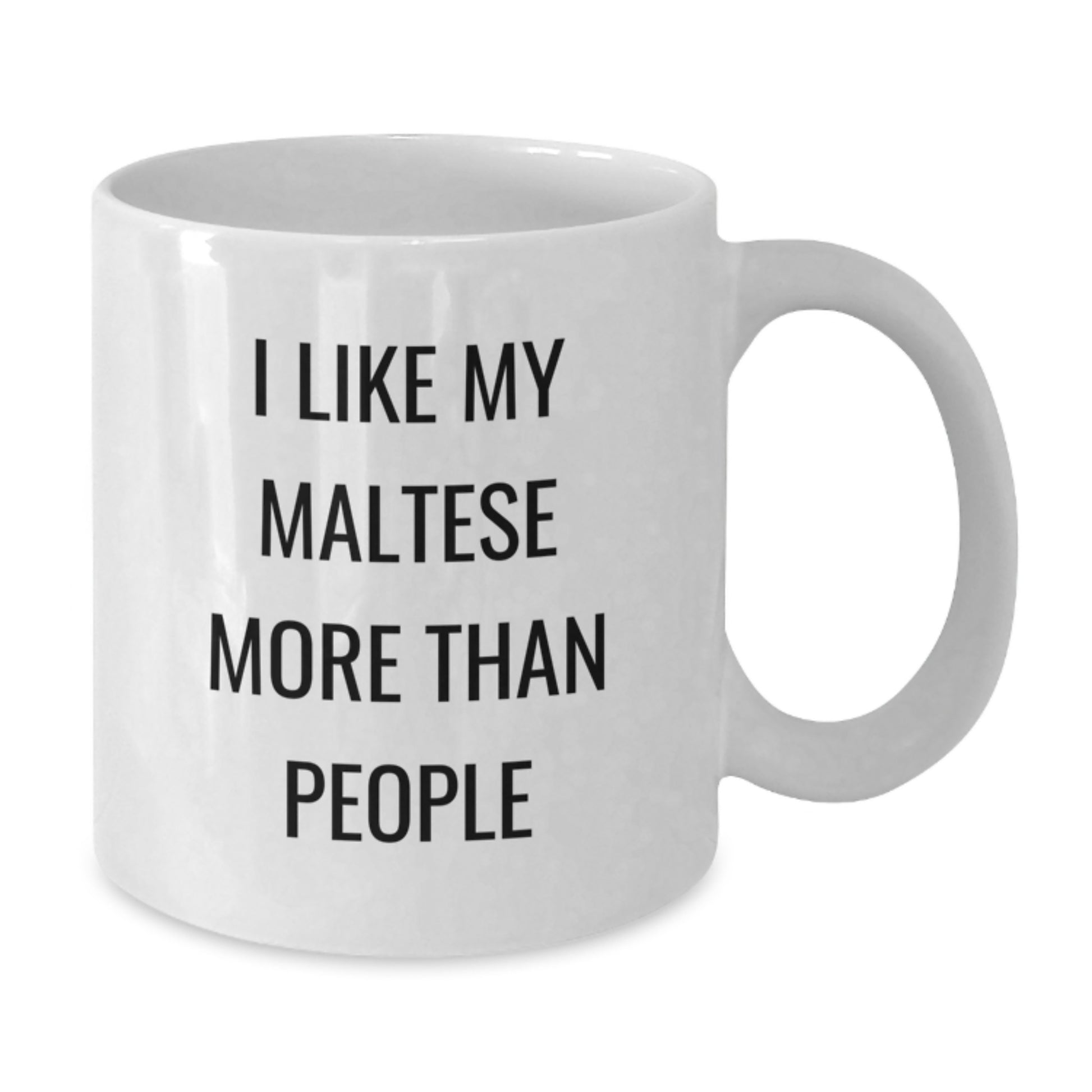  Funny Maltese Dog Lover Gifts from Mom, White Coffee Mugs for Birthday Unique Presents, I Like My Maltese More Than People - Additional