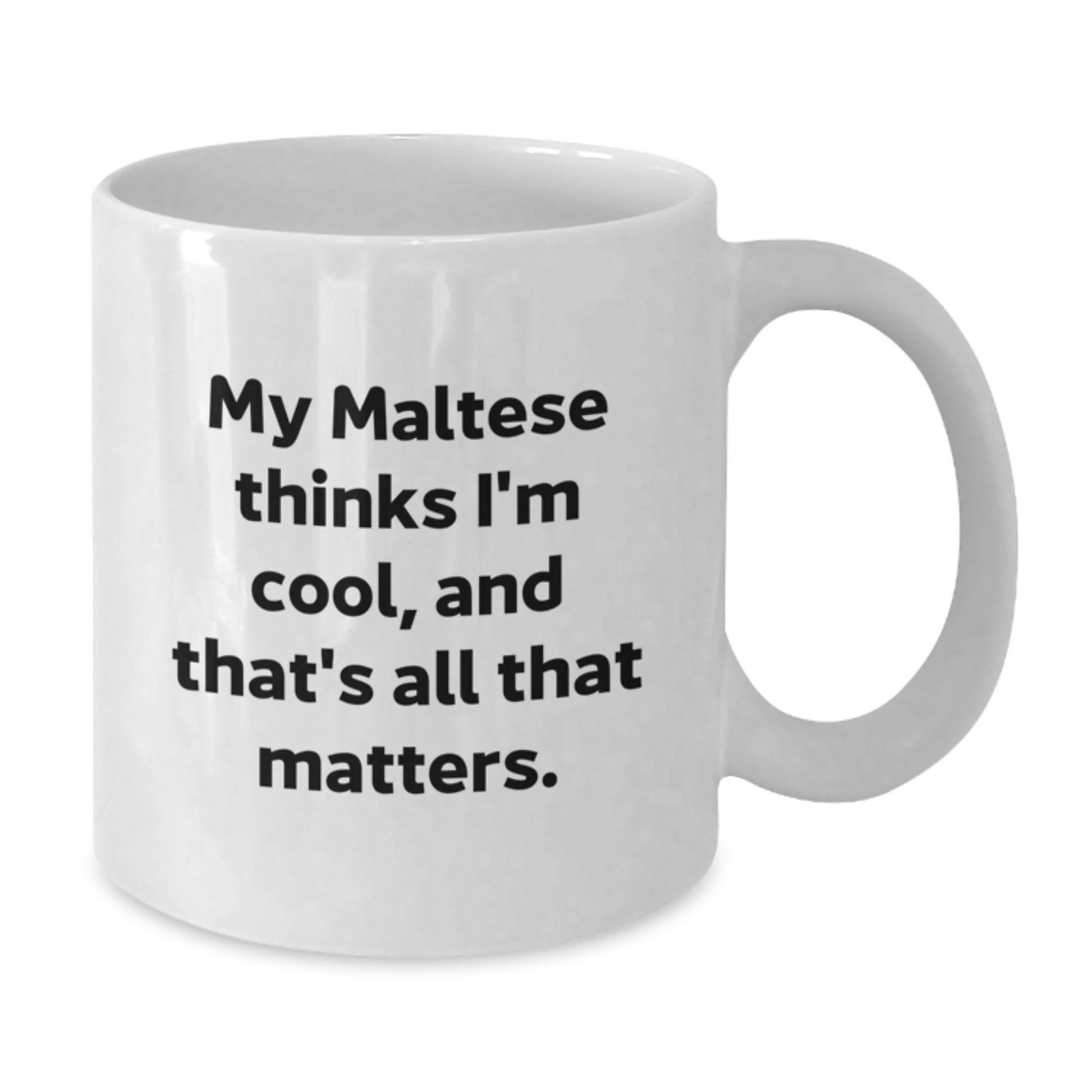 Maltese Dog Lovers Funny Gifts from Friends to Family White Coffee Mug - Additional