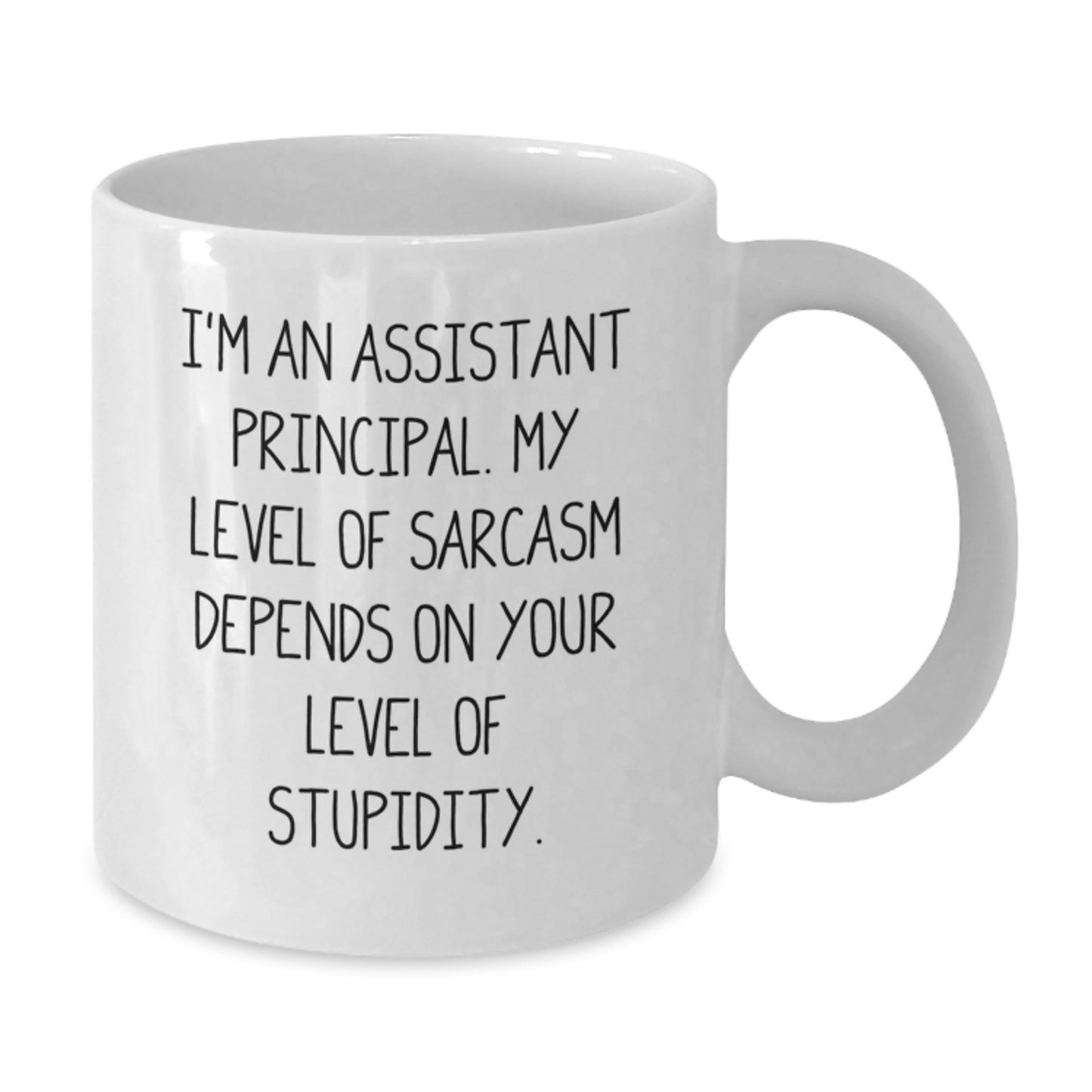 Funny Assistant Principal Gifts for Men, White Coffee Mug, Sassy Holiday Cheer from Friends - Additional