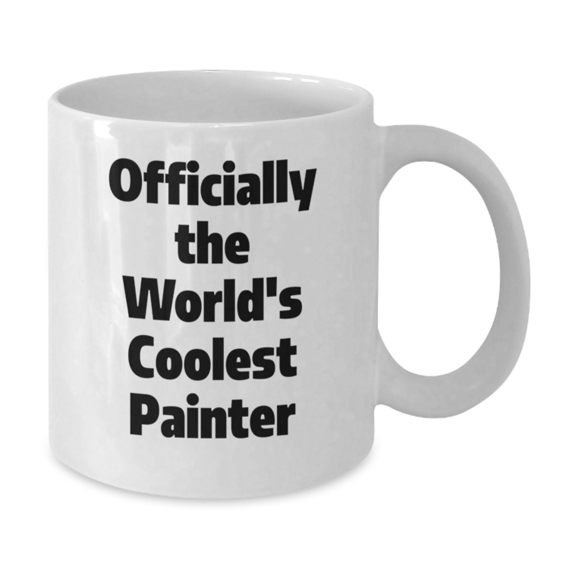 Funny Painter Gifts for Men, White Coffee Mug Officially The World's Coolest Painter Inspiration, Christmas Unique Presents - Additional