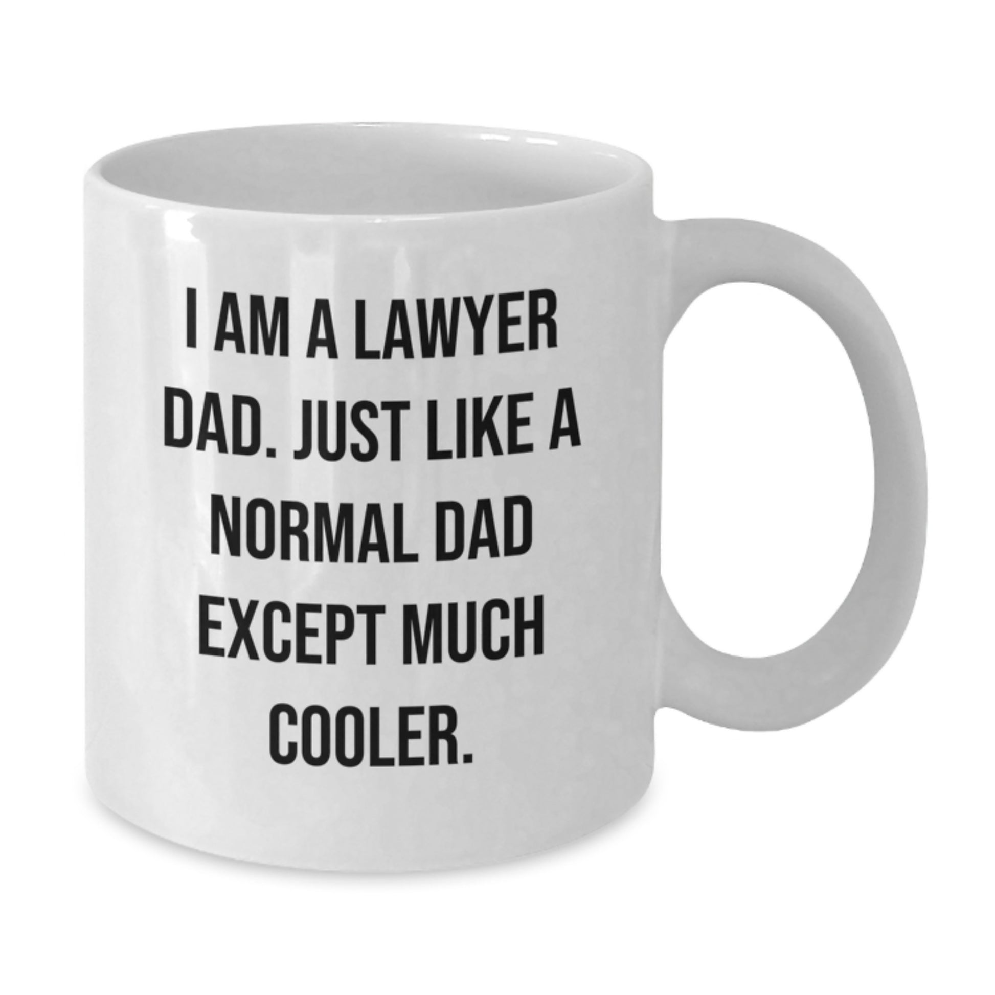 Funny Lawyer Gifts for Men, White Coffee Mugs - Unique Christmas Memorable Presents from Dad - Additional