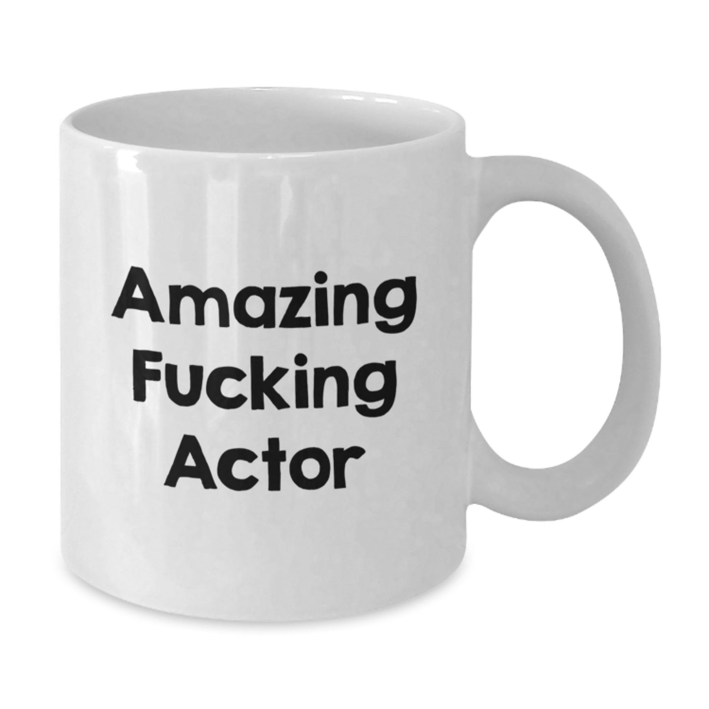 Funny Actor Gifts from Men, Unique Actor White Coffee Mug for Actor, Amazing F--king Actor Christmas Unique Gifts - Additional