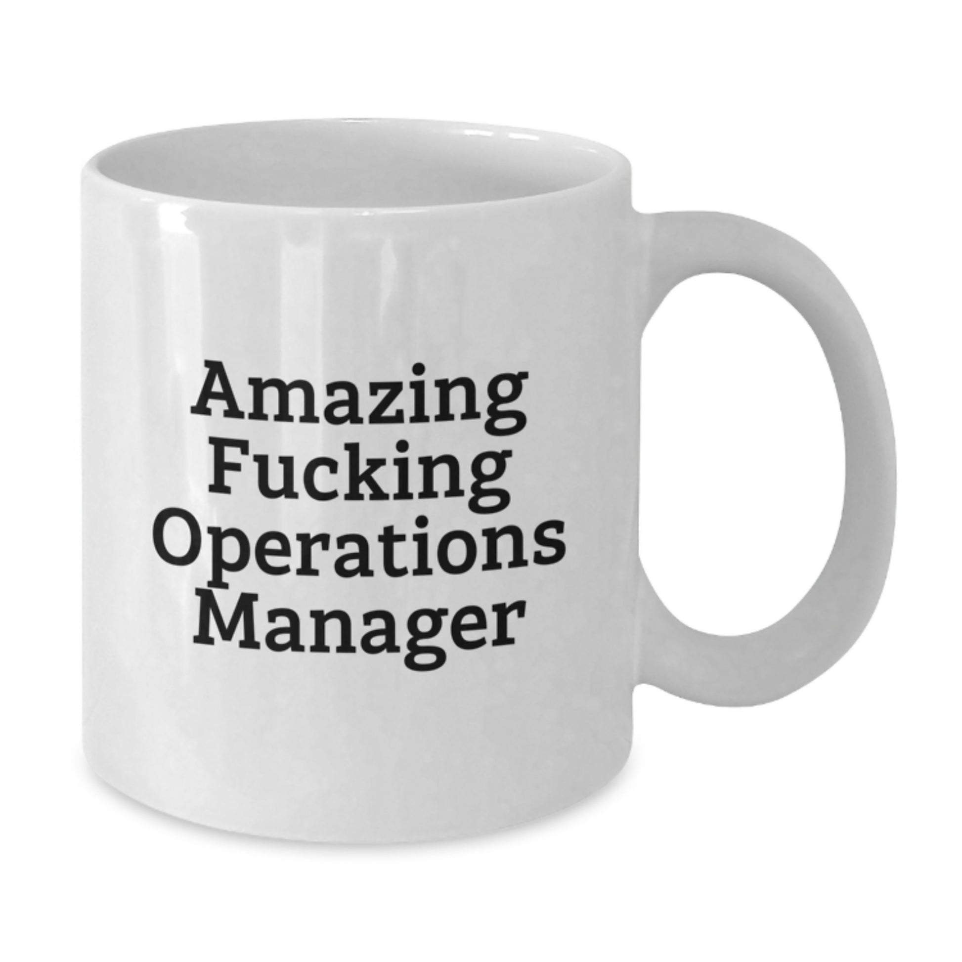 Funny Operations Manager Gifts for Him, White Coffee Mug Perfect for Office Christmas Unique Gifts from Men to Operations Manager Friends - Additional