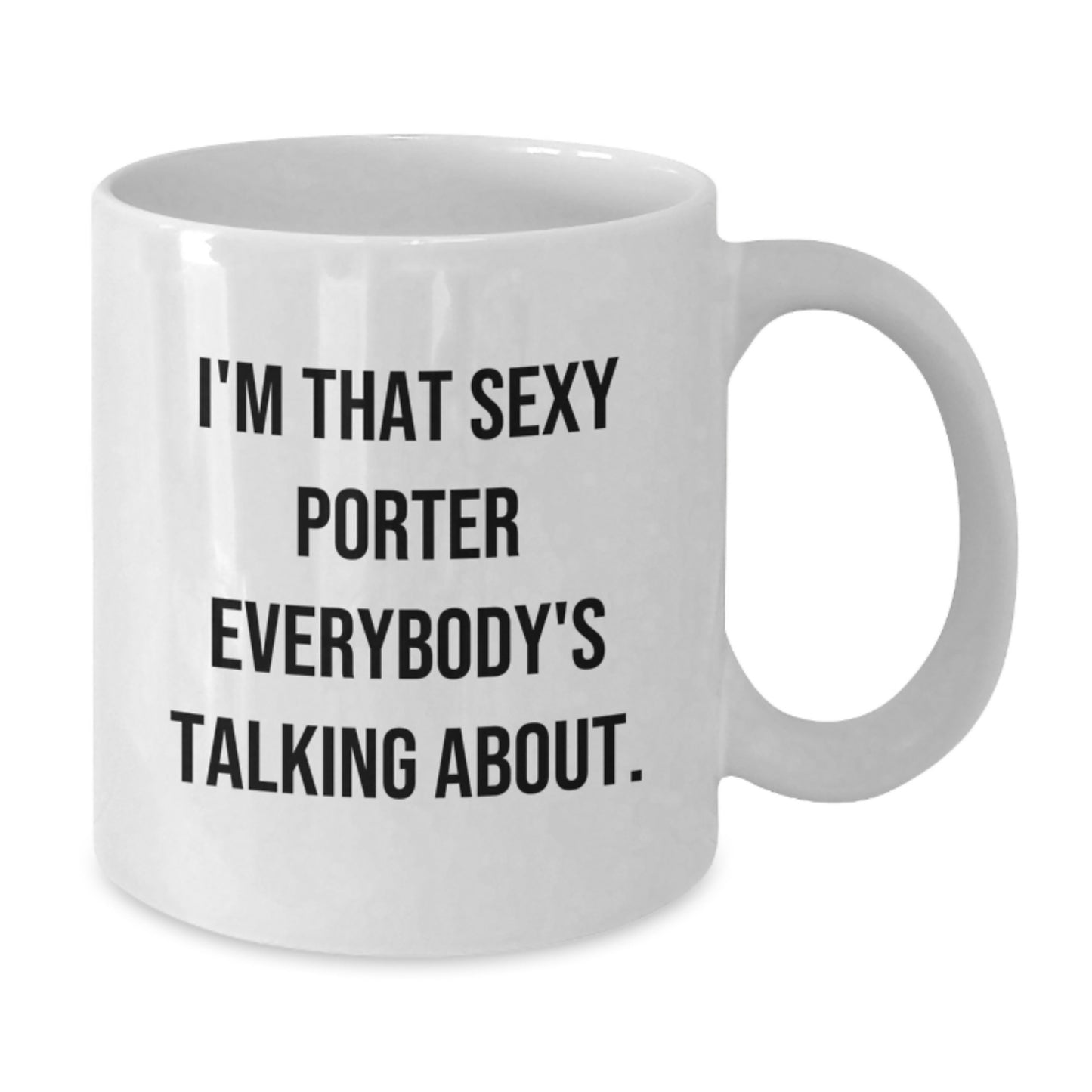 Funny White Coffee Mug Gifts for Porter from Friends and Family at Christmas - Additional
