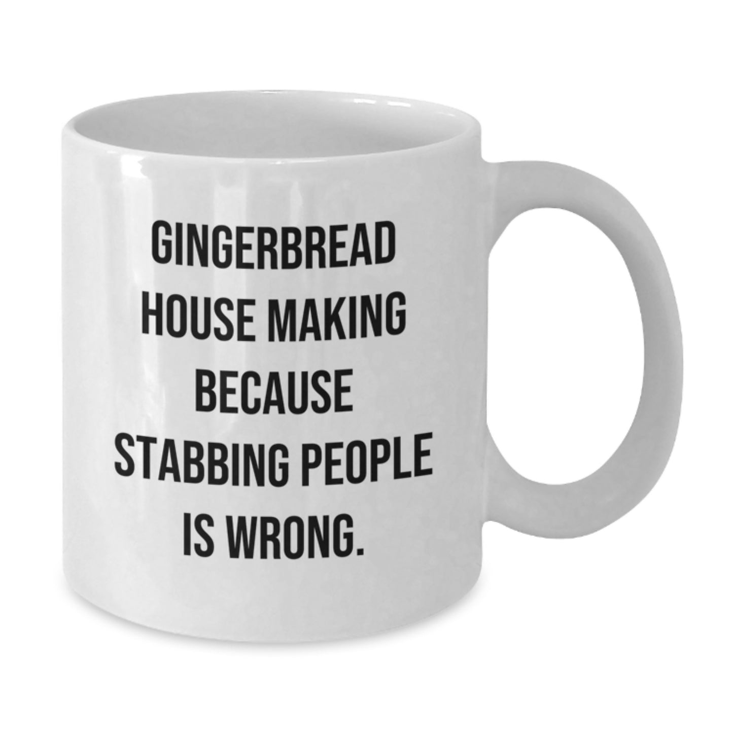 Funny Gingerbread House Making Gifts for Men, White Coffee Mugs, Gifts from Women, Gingerbread House Making Enthusiasts, Christmas Unique Mugs - Additional