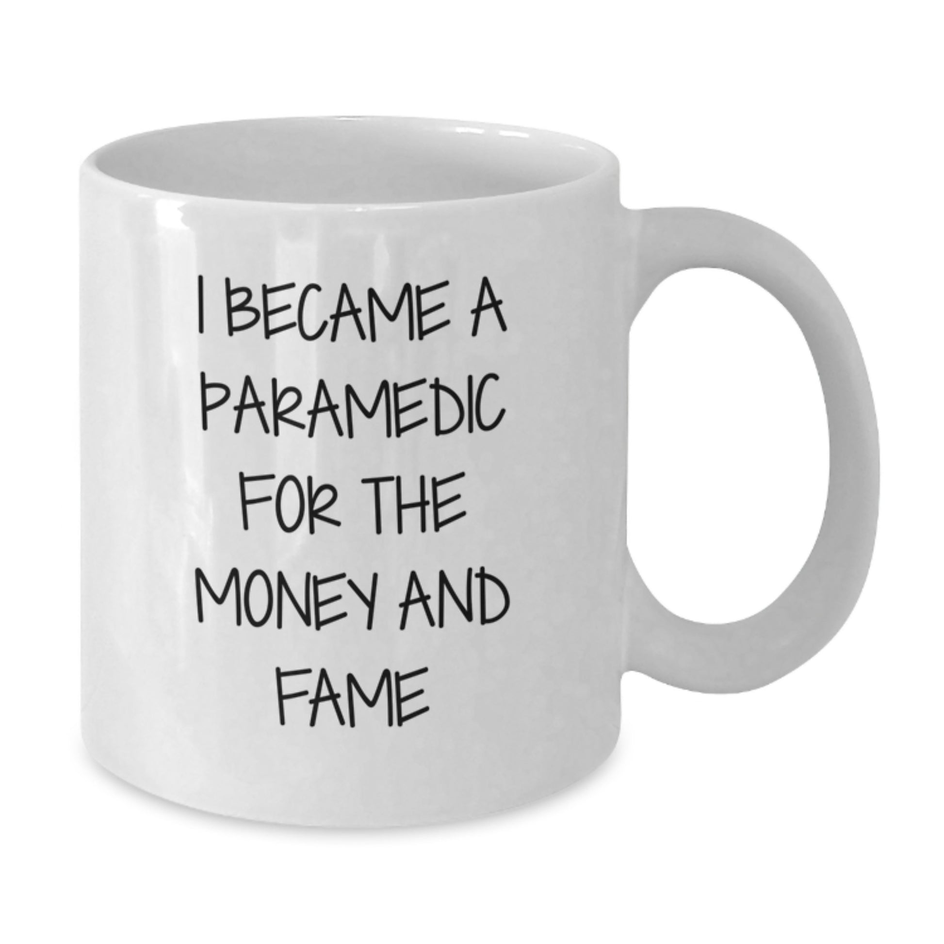 Funny Rescue Worker Gifts for Men - White Coffee Mug, I Became A Rescue Worker For The Money And Fame, Christmas Unique Ideas for Rescue Worker Friends and Family - Additional