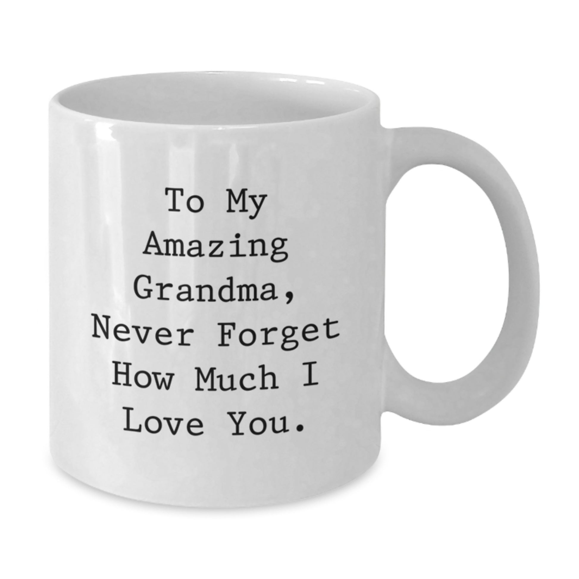 Funny Grandma Gifts from Family, White Coffee Mug with To My Amazing Grandma Quote for Christmas Unique Presents - Additional