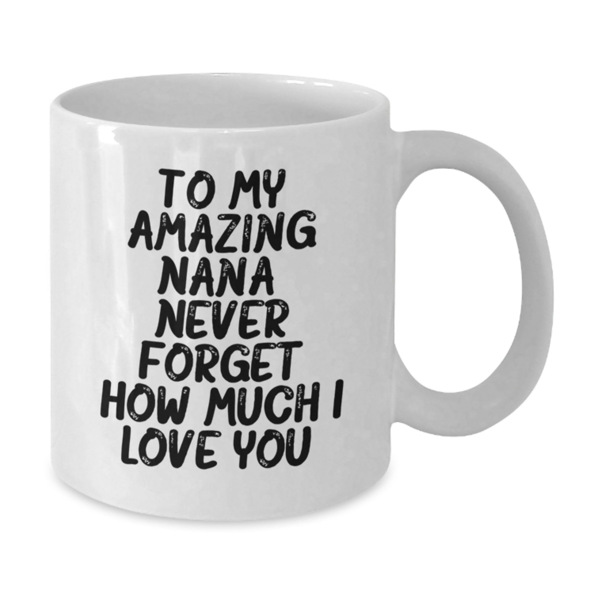 Funny Nana Gifts for Women, White Coffee Mug with 'To My Amazing Nana' Quote, Christmas Unique Gifts from Family - Additional