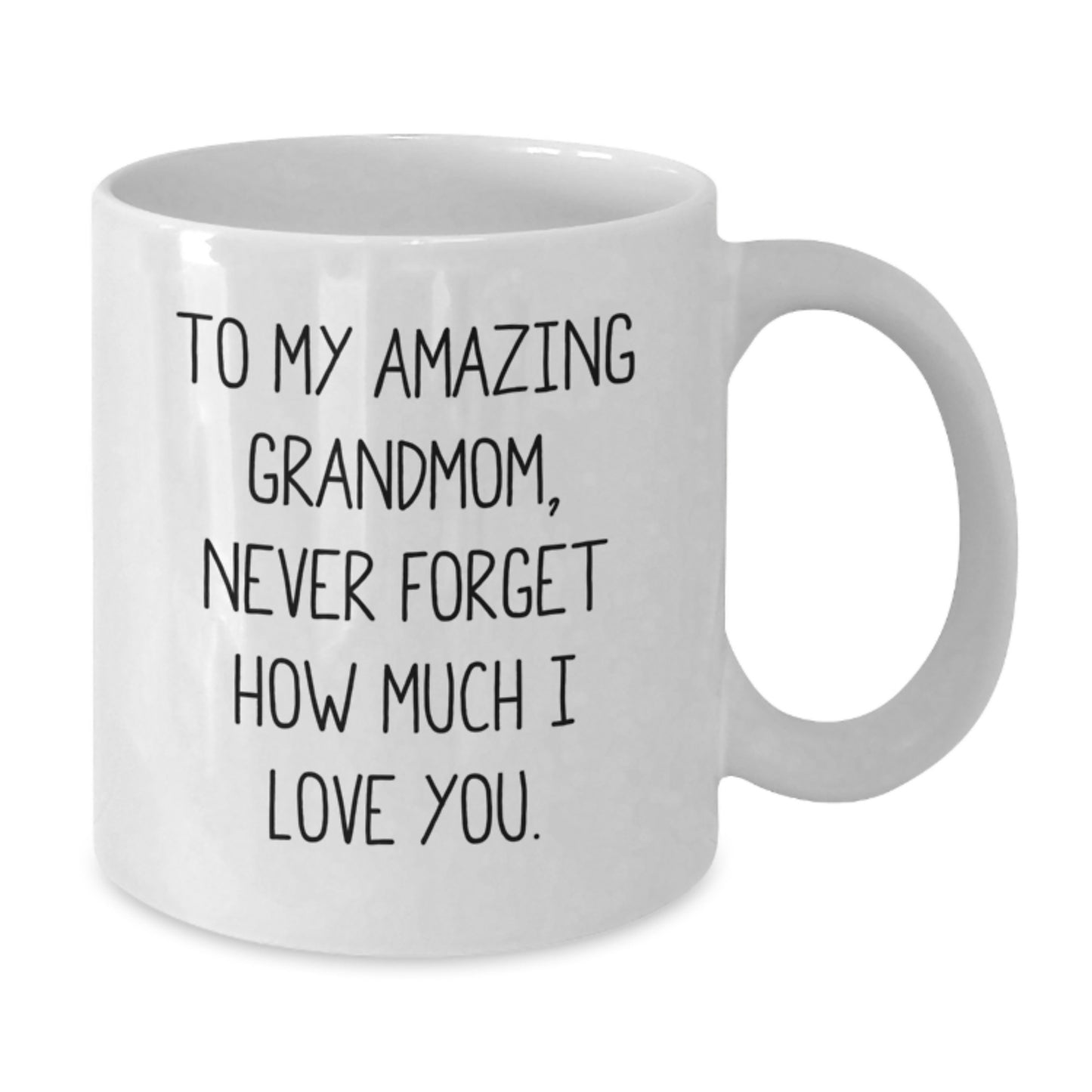 Funny Grandmom Gifts from Men to My Amazing Grandmom, White Coffee Mug for Christmas Unique Gifts, Inspirational Quote - Additional