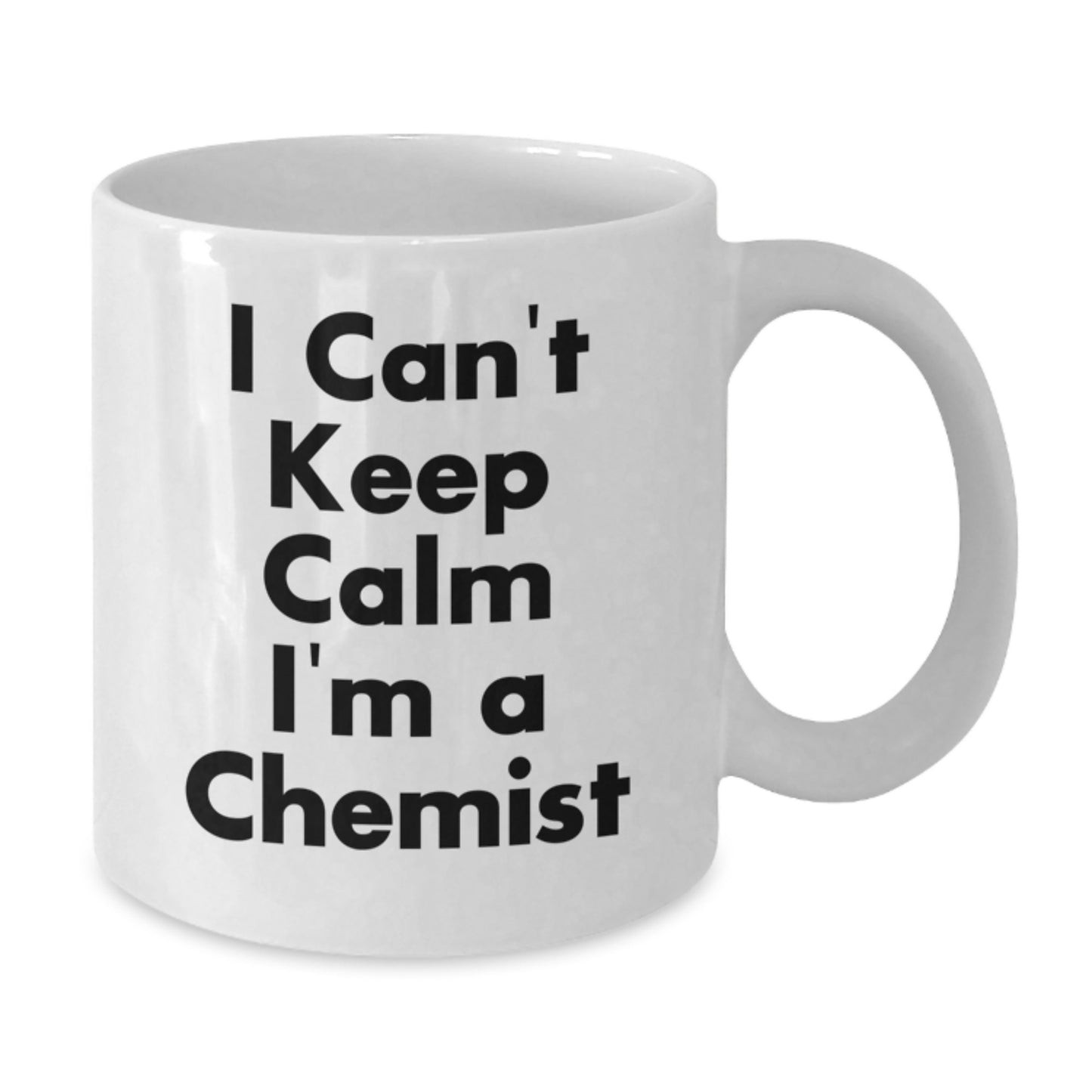 Funny Chemist Gifts from Friends and Family, 'I Can't Keep Calm I'm A Chemist' White Coffee Mugs for Chemist Men and Women, Christmas Unique Present Ideas - Additional