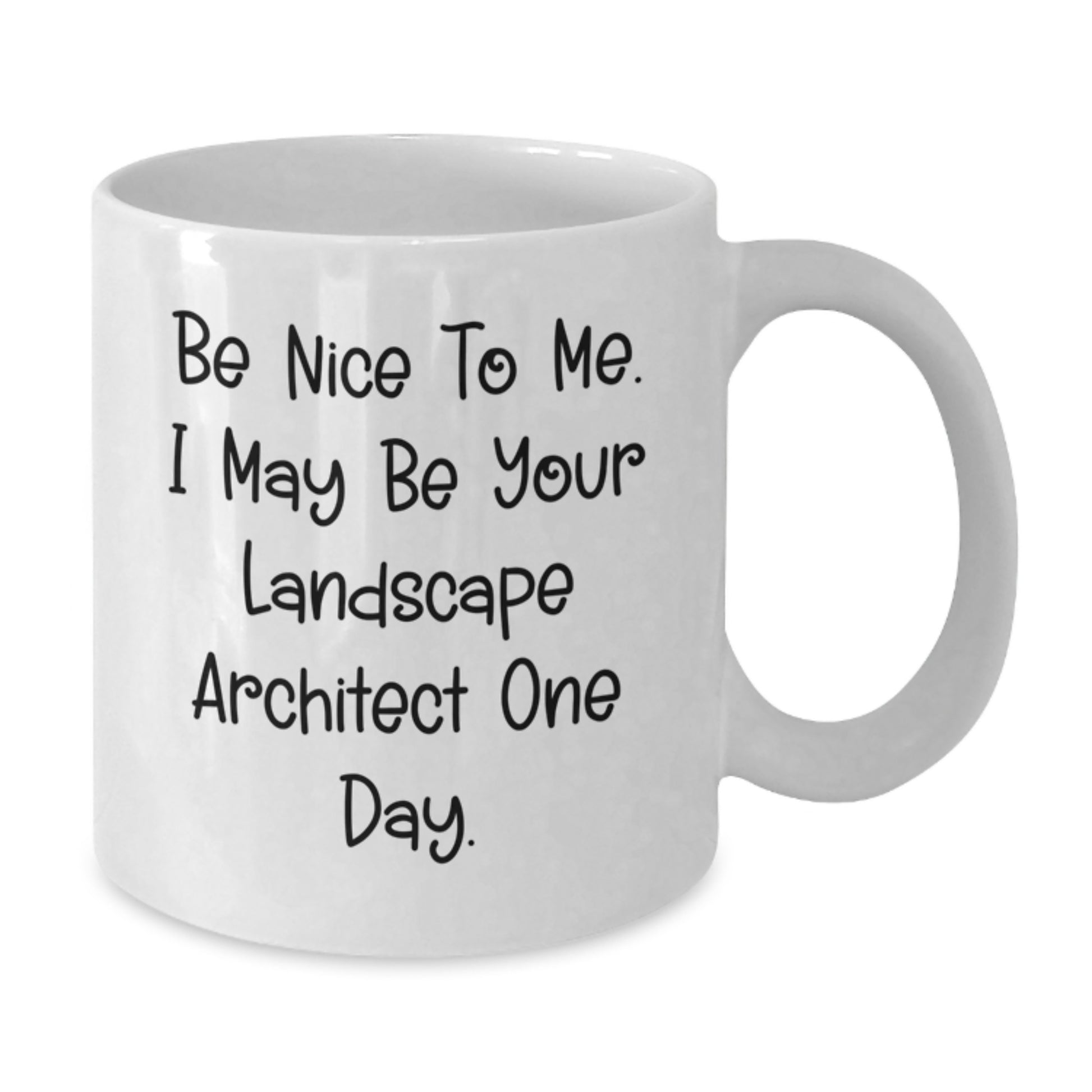 Be Nice to Me, Funny Landscape Architect Gifts, Graduation Unique Gifts from Friends, White Coffee Mug for Landscape Architect - Additional