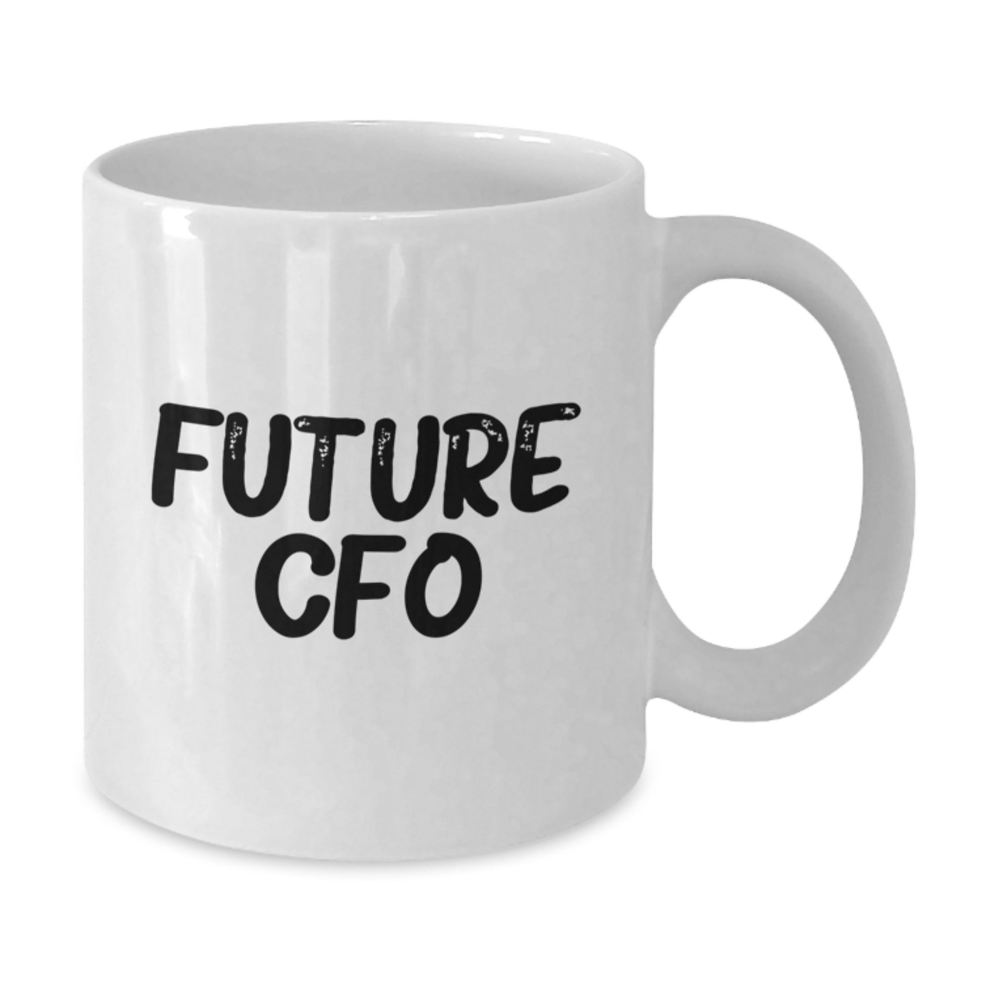 Funny Future CFO White Coffee Mug Gifts from Friends, Coworkers, Family for Graduation, Inspirational Quote - Additional