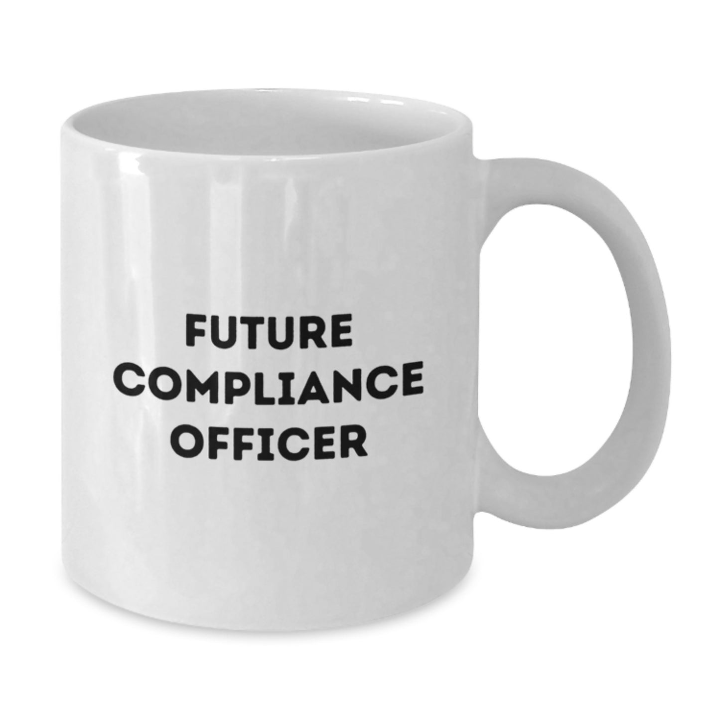 Funny Future Compliance Officer Gifts from Family, White Coffee Mug for Graduation, 'May the Coffee Be with You' - Additional