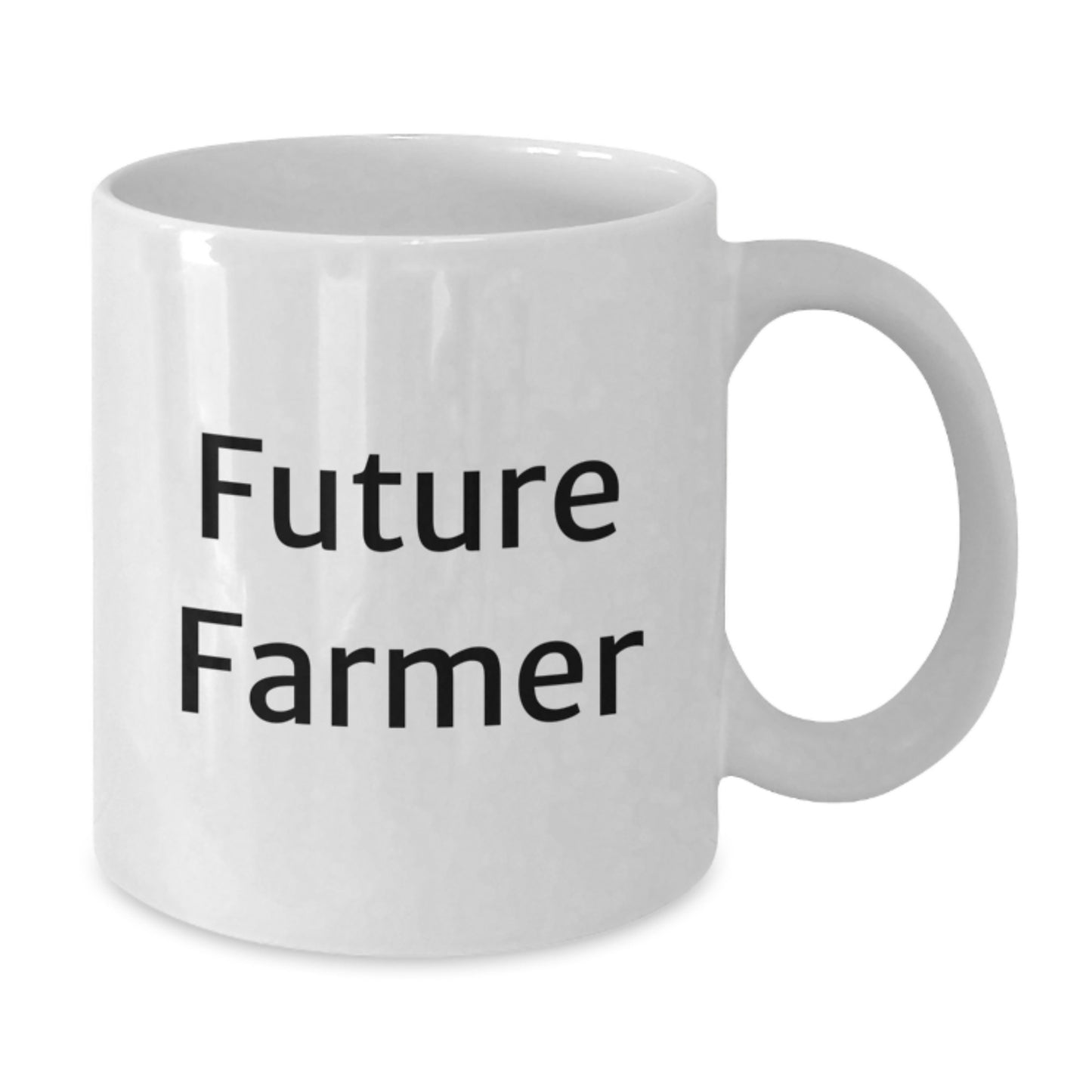 Funny Farmer Future Gifts from Friends and Family for Christmas Unique White Coffee Mug - Inspirational Quotes for Future Farmer - Additional