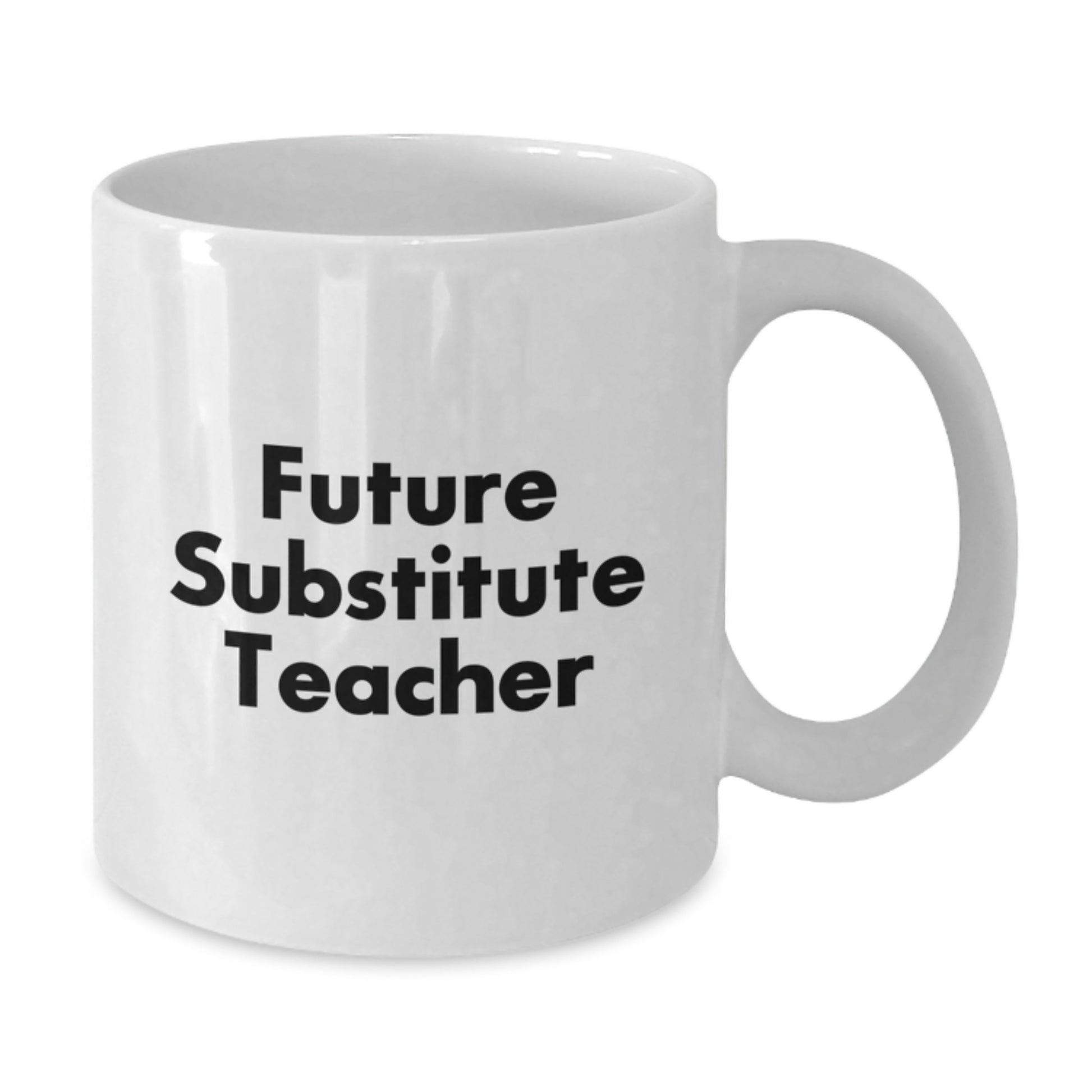 Funny Substitute Teacher Gifts from Friends, Family, Coworkers - 'You're a Future Substitute Teacher' White Coffee Mug for Graduation - Additional