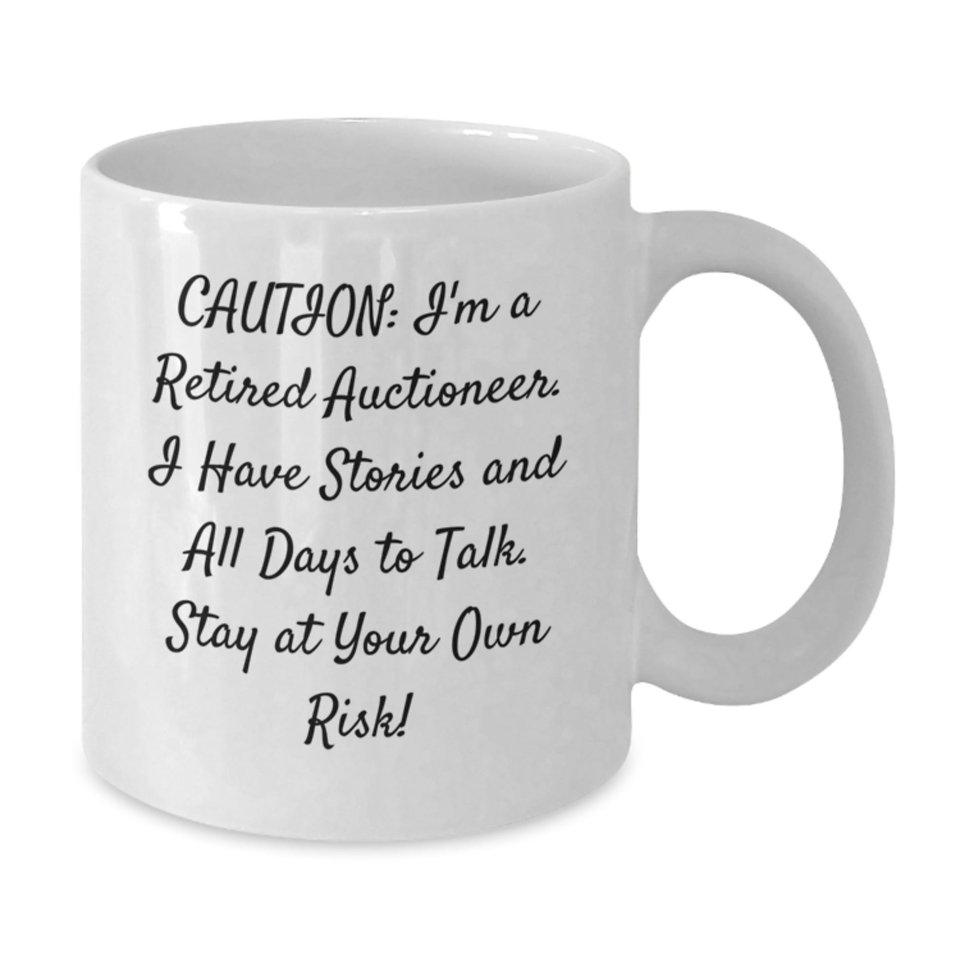 Funny Auctioneer Gifts from Friends for Auctioneer Men This Christmas Unique Mug - Additional