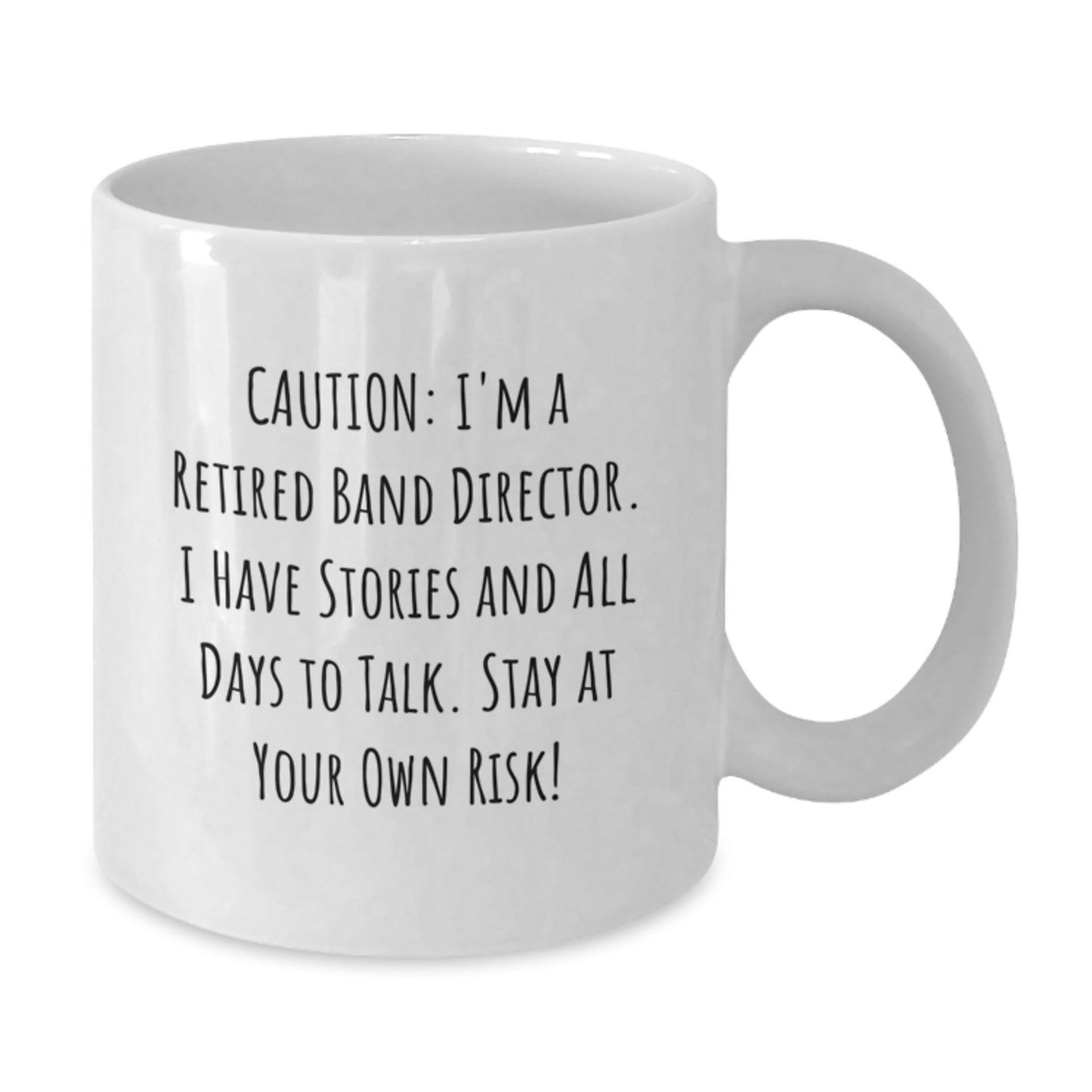 Funny Band Director Gifts from Men - White Coffee Mug for Christmas Unique Presents - Additional