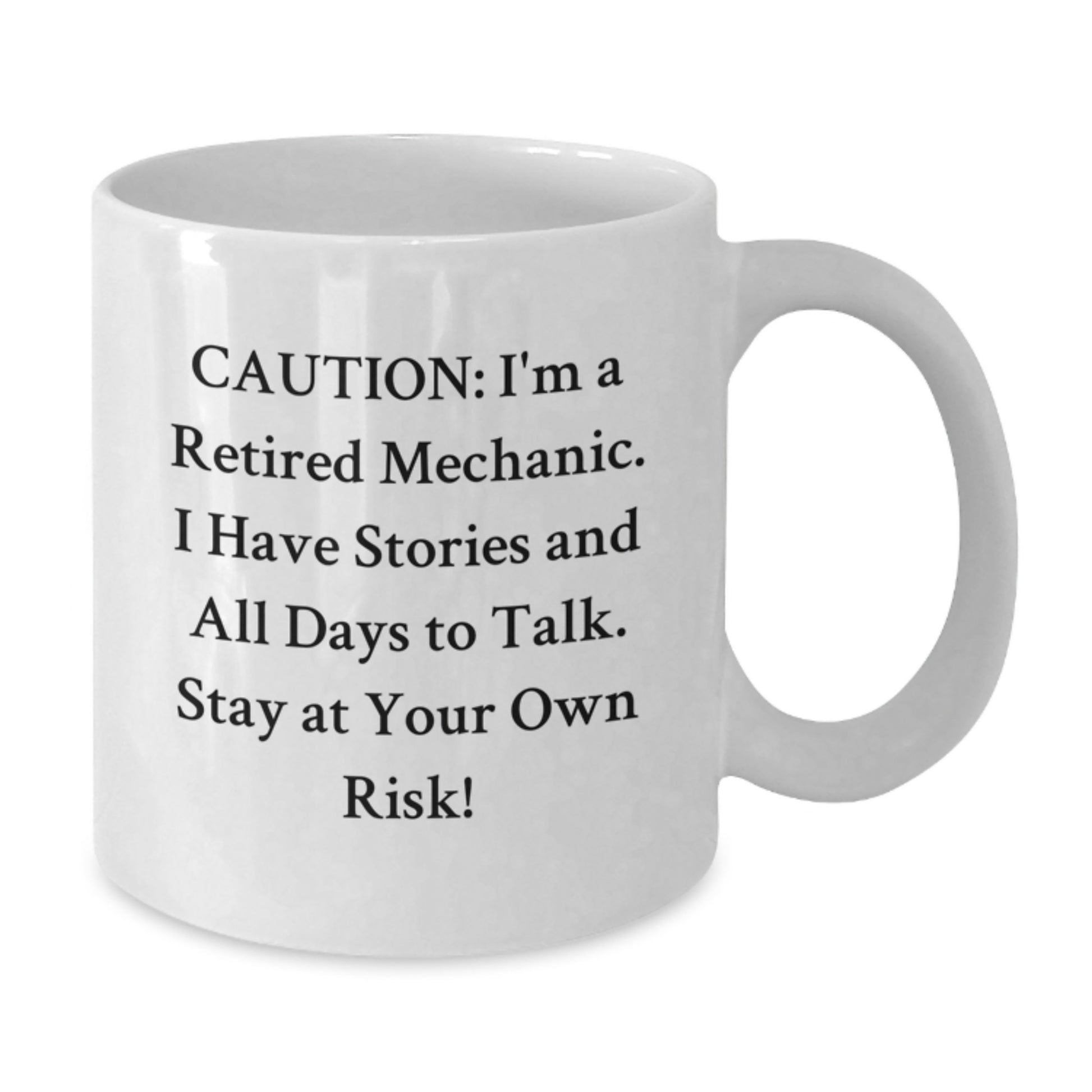Funny Mechanic Quote White Coffee Mug - Gifts from Men to Mechanic Friends, Christmas Unique Mechanic Gifts for Mechanic, Perfect Mechanic Humor Ceramic Mug - Additional