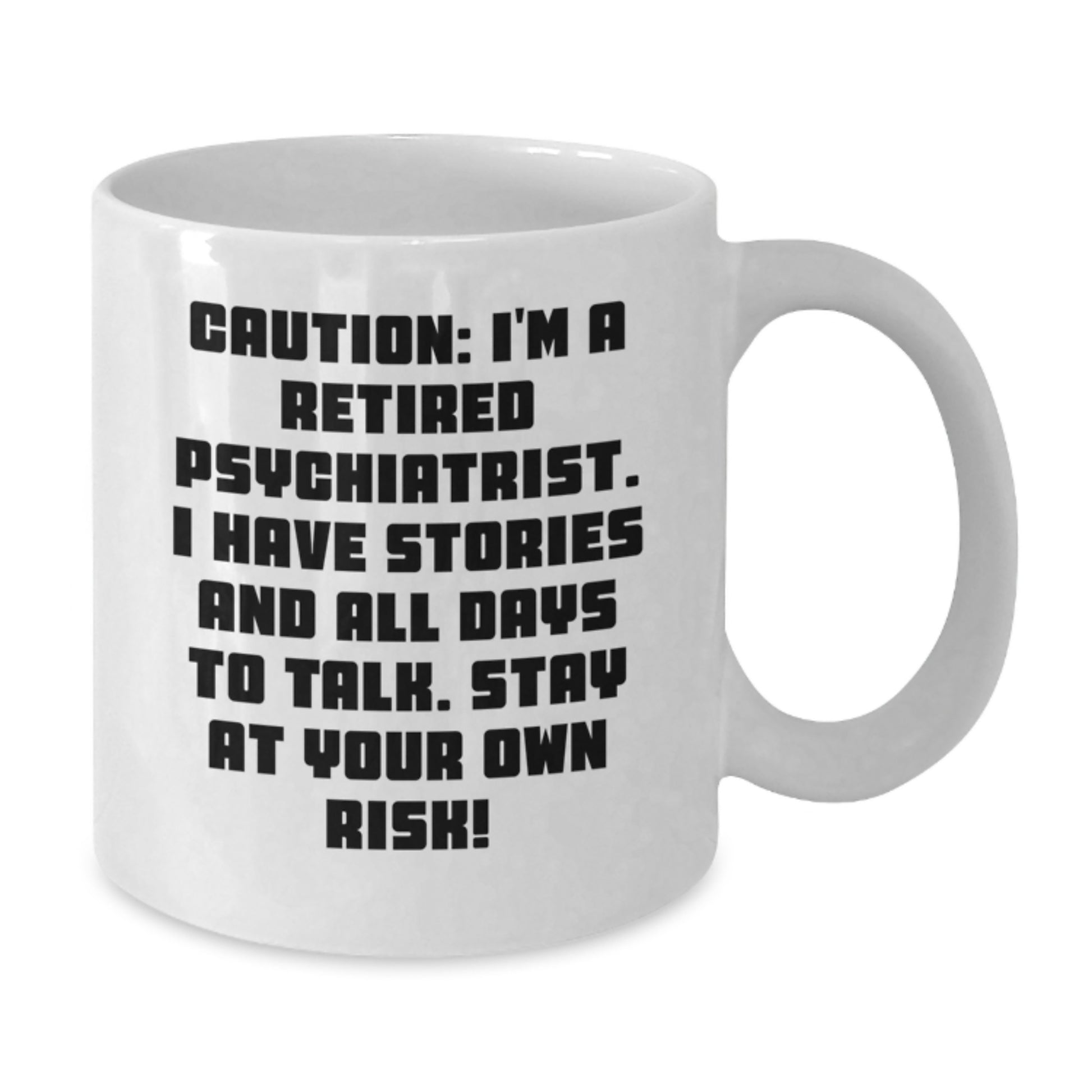 Funny Psychiatrist Gifts for Men - Christmas Unique White Coffee Mugs from Friends, Coworkers, Family - Additional