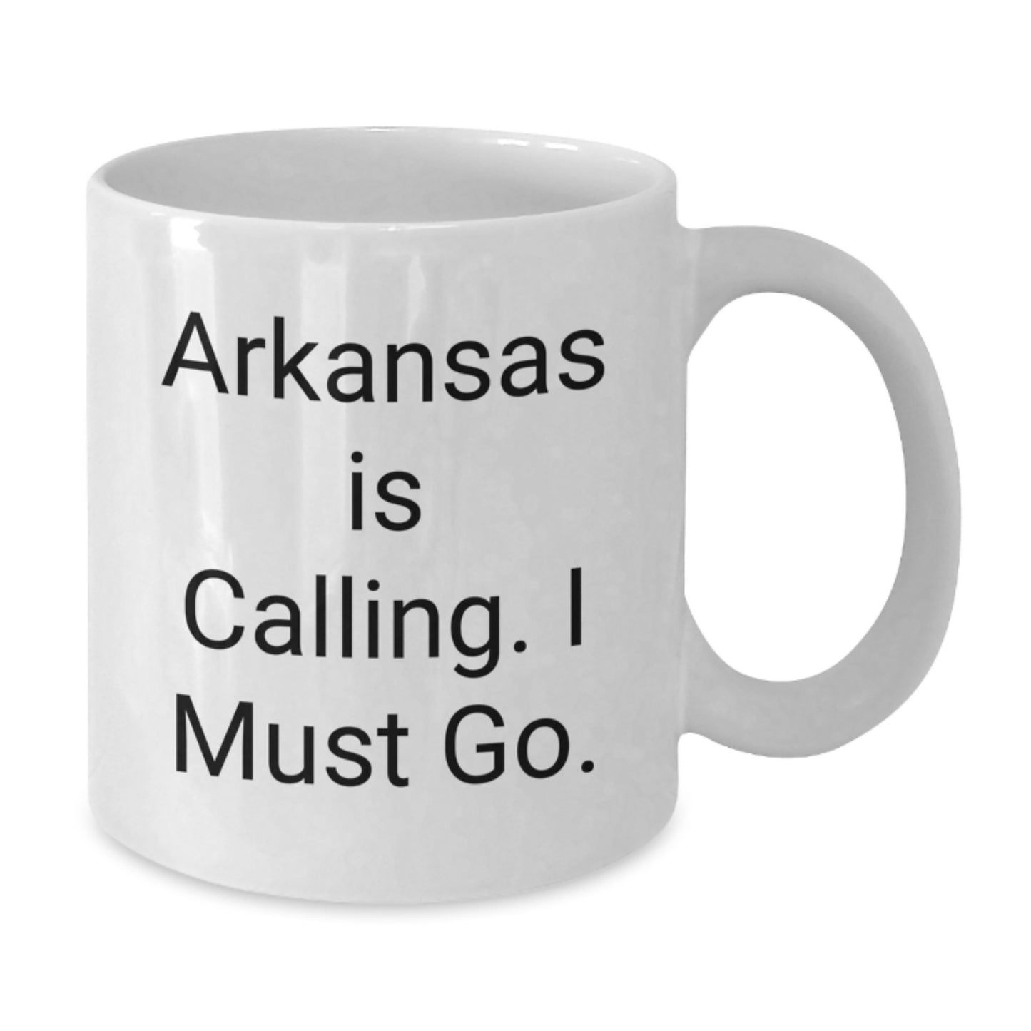 Funny Arkansas Motivational White Coffee Mugs Gifts from Friends for Men or Women, Arkansas Is Calling I Must Go Christmas Unique - Additional