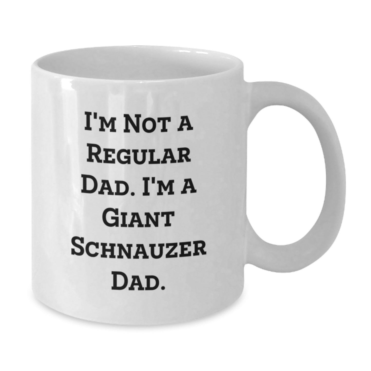 Funny Giant Schnauzer Dog Gifts for Dad White Coffee Mug Christmas Unique Presents - Additional