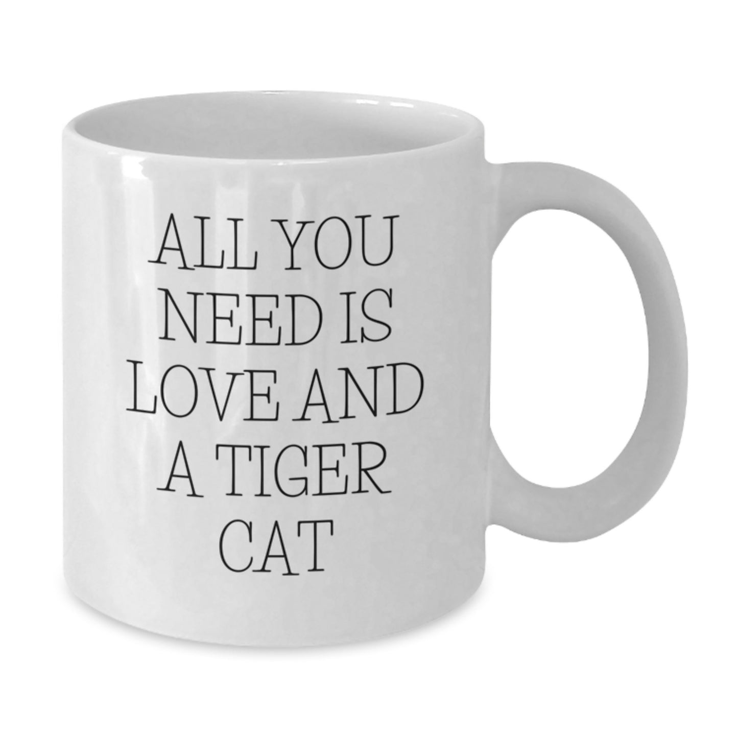 Funny Tiger Cat White Coffee Mug Gifts from Men to Tiger Cat Lovers for Christmas Morning - Additional