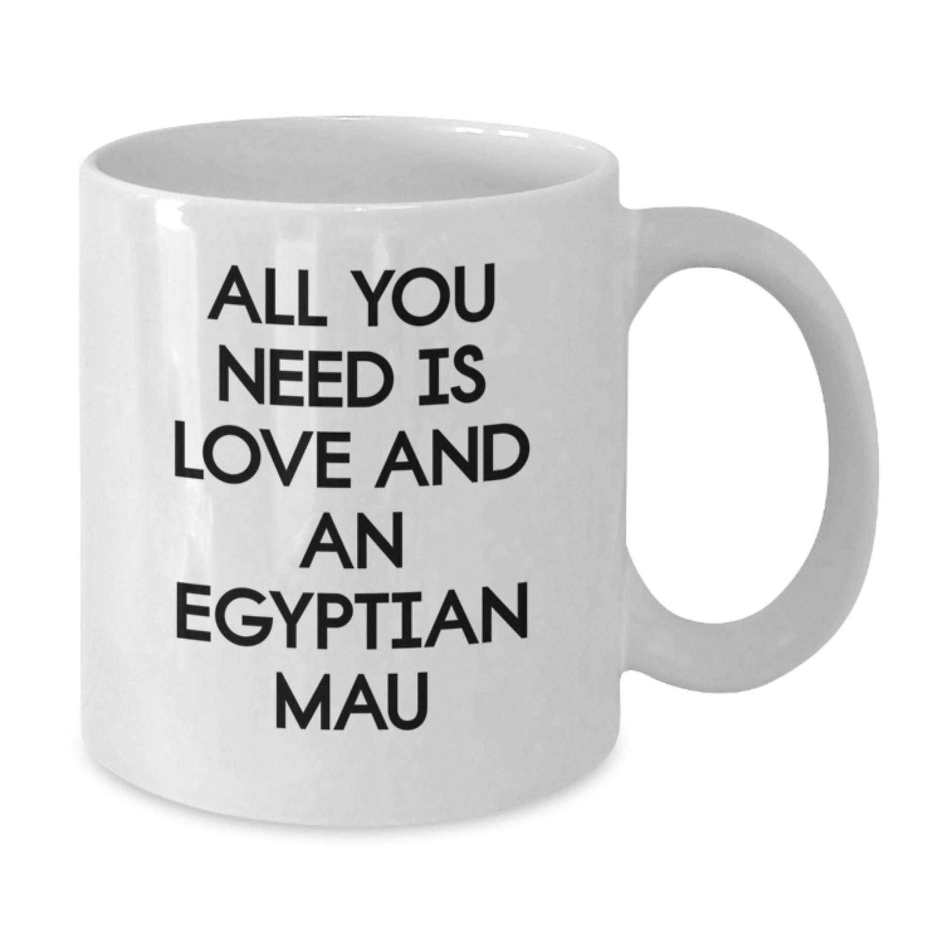 Egyptian Mau Cat Lovers Gifts from Men to Friends with Cute Quote White Coffee Mug for Christmas Unique Presents - Additional