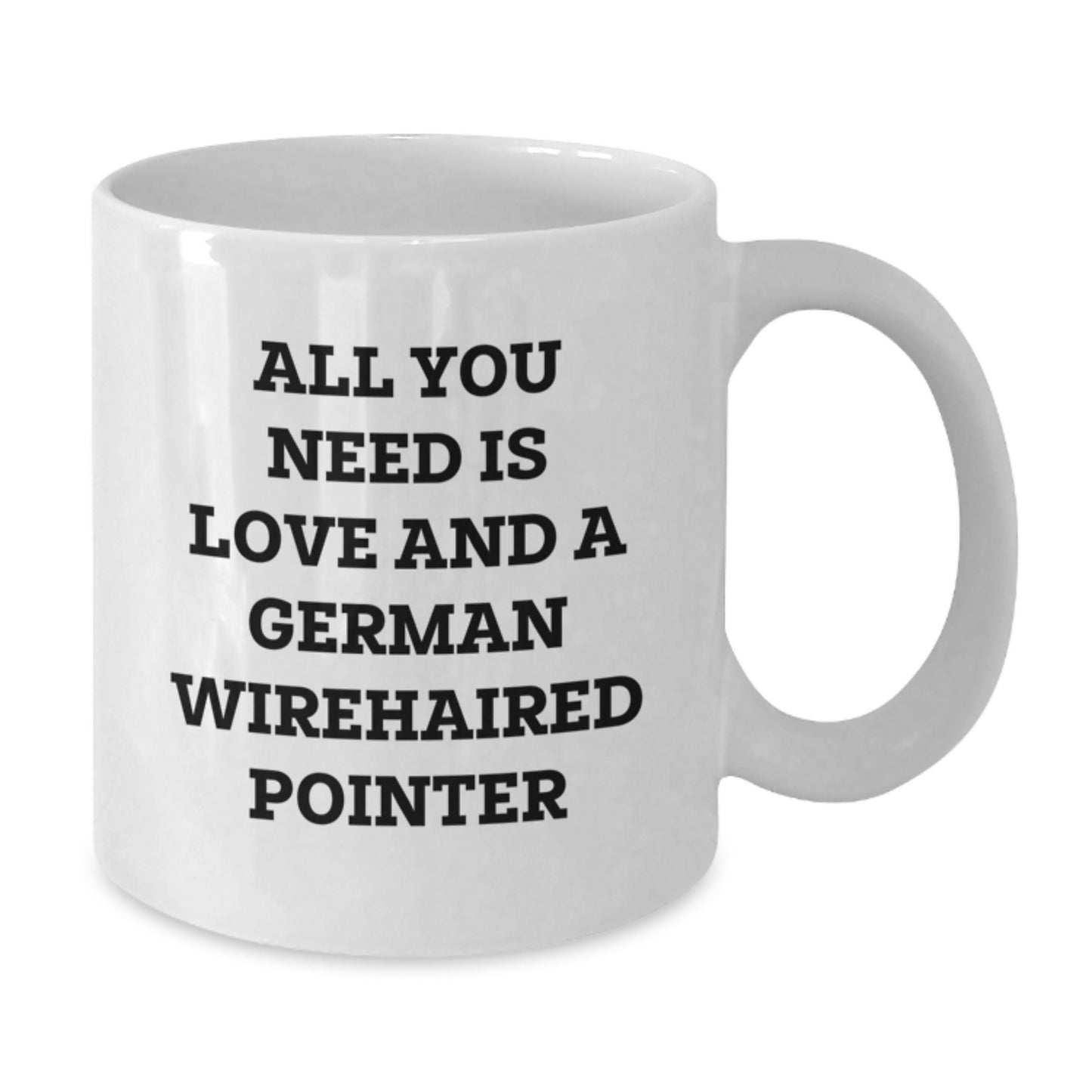 Funny German Wirehaired Pointer Dog Gifts for Friends from Men, White Coffee Mug, Christmas Unique Presents - Additional