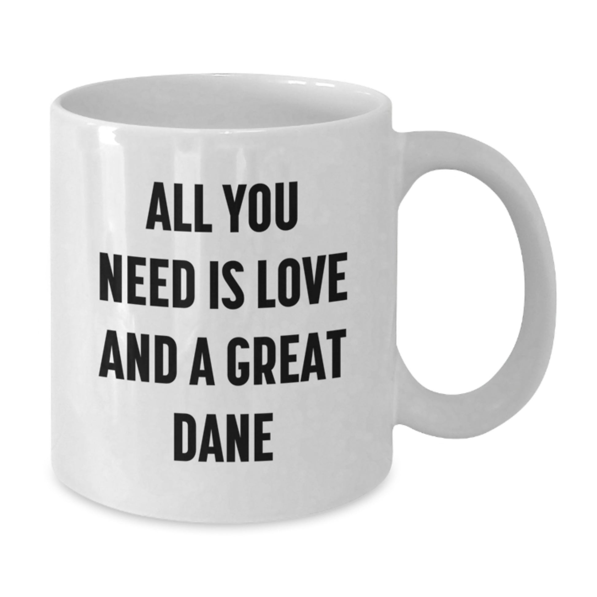 Funny Great Dane Dog White Coffee Mug Gifts from Friends for Christmas Morning - Additional