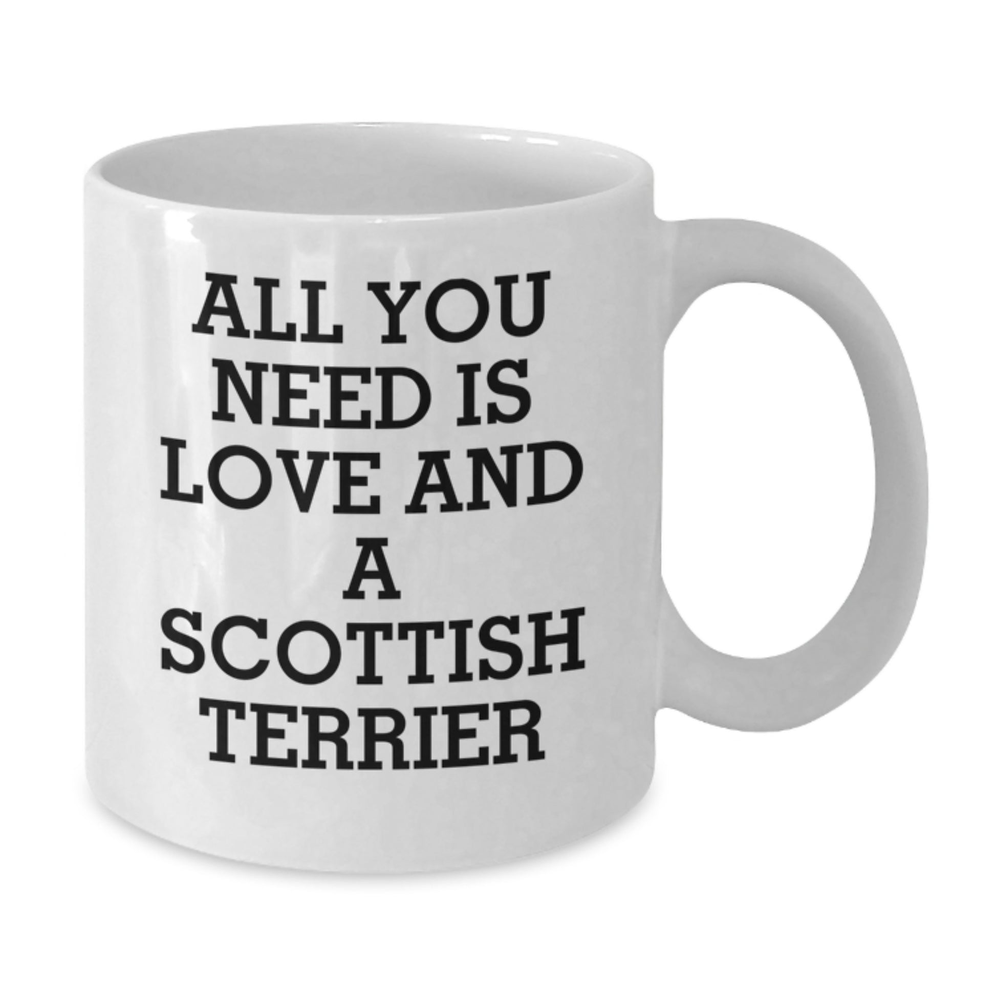 Funny Scottish Terrier Dog Gifts for Men, Unique Christmas Unique Gifts from Friends with Inspirational Scottish Terrier Quote, White Coffee Mug for Scottish Terrier Dog Lovers - Additional