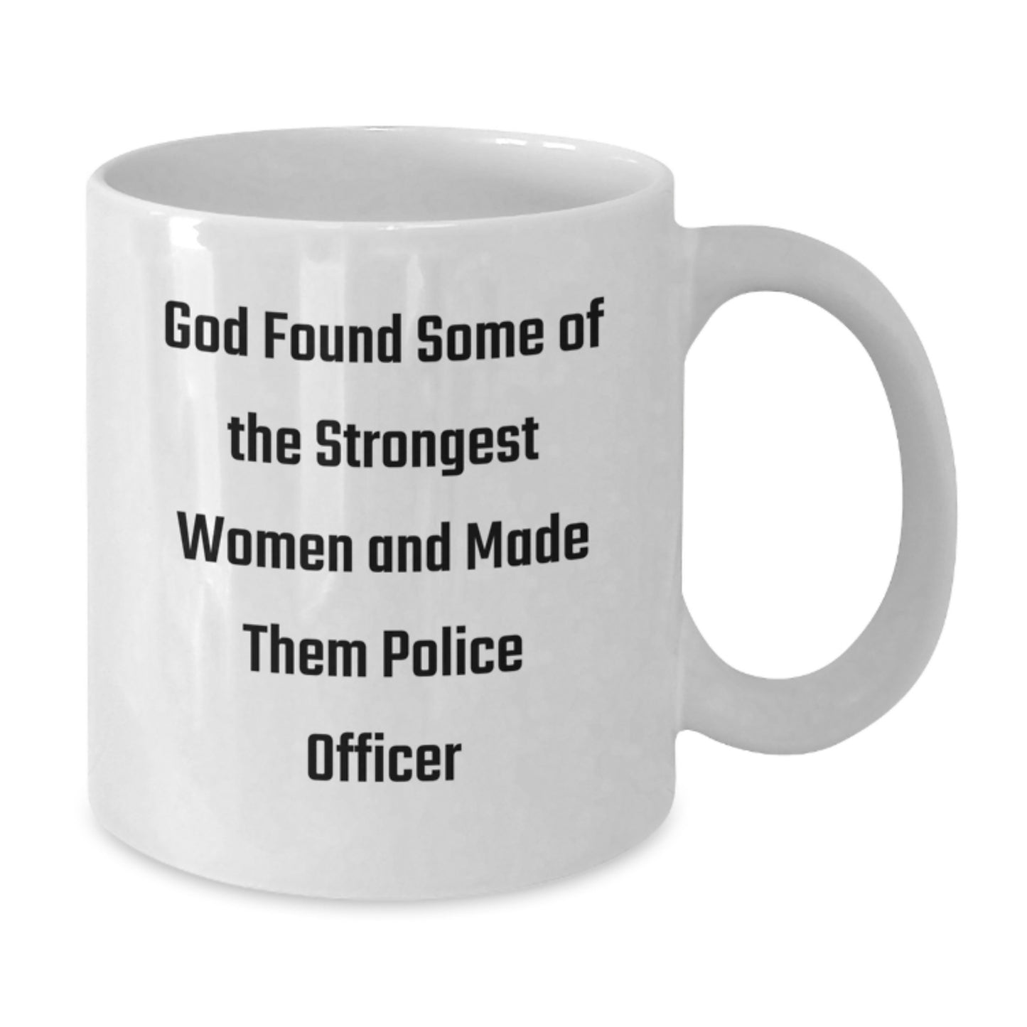 Funny Police Officer White Coffee Mug Gifts from Men for Women, Christmas Unique Mugs for Police Officer Women, Inspirational Women in Blue - Additional