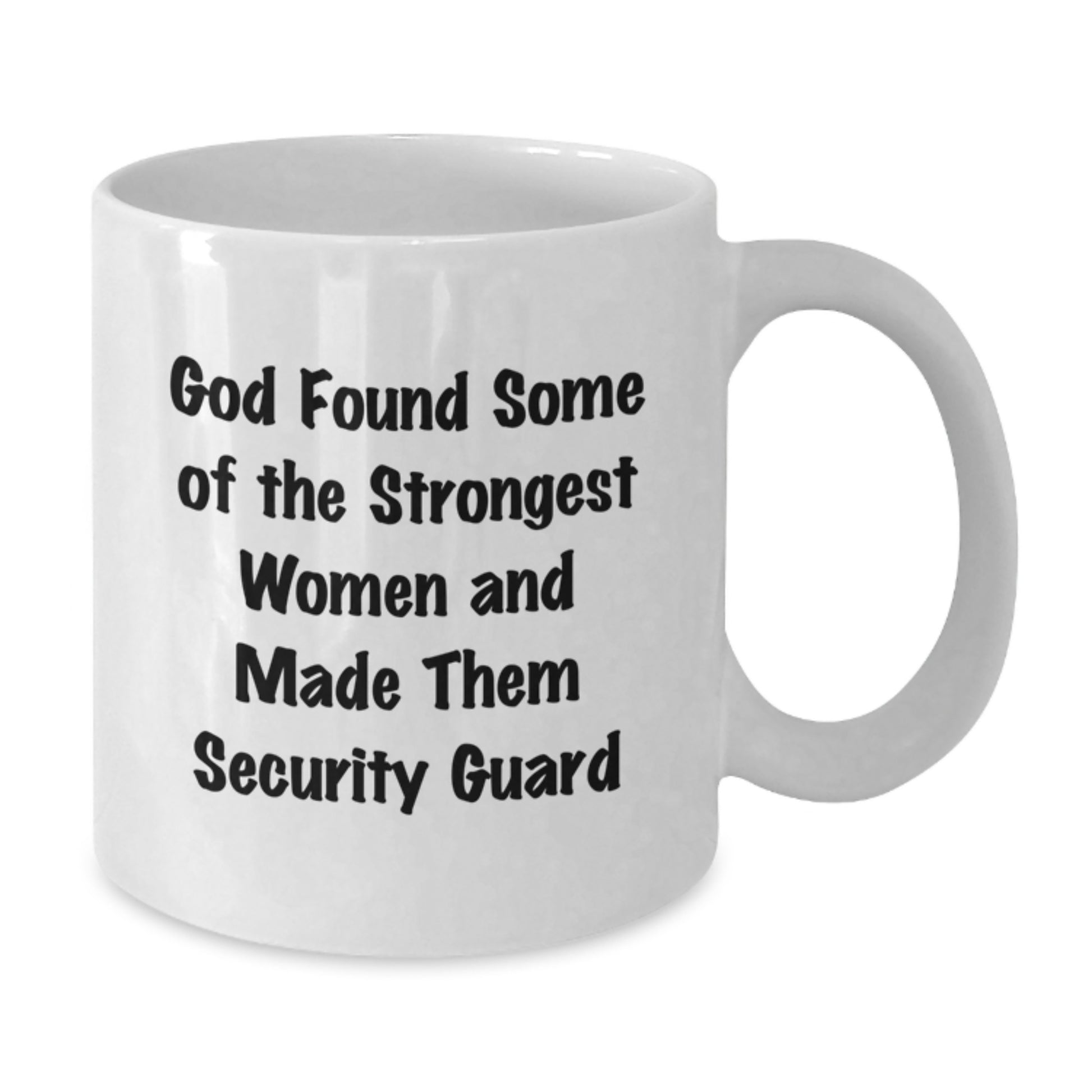 Funny Security Guard Gifts from Men to Women, Inspirational White Coffee Mug for Christmas Unique Presents - Additional