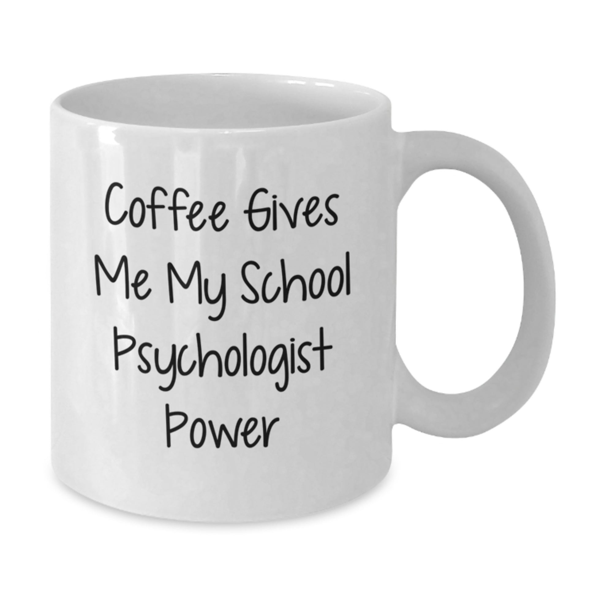 Funny School Psychologist Gifts from Friends, Unique Birthday Mugs for School Psychologists, Coffee Gives Me My Power - Additional
