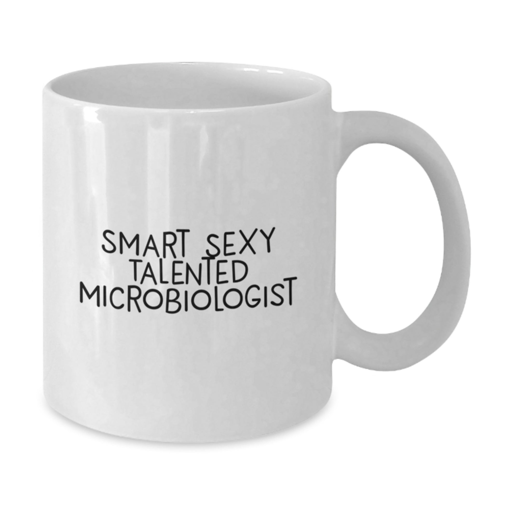 Gifts from Friends for Microbiologist, Funny White Coffee Mug Quote, Birthday Unique Gifts for Talented Microbiologist, White Ceramic Mug - Additional