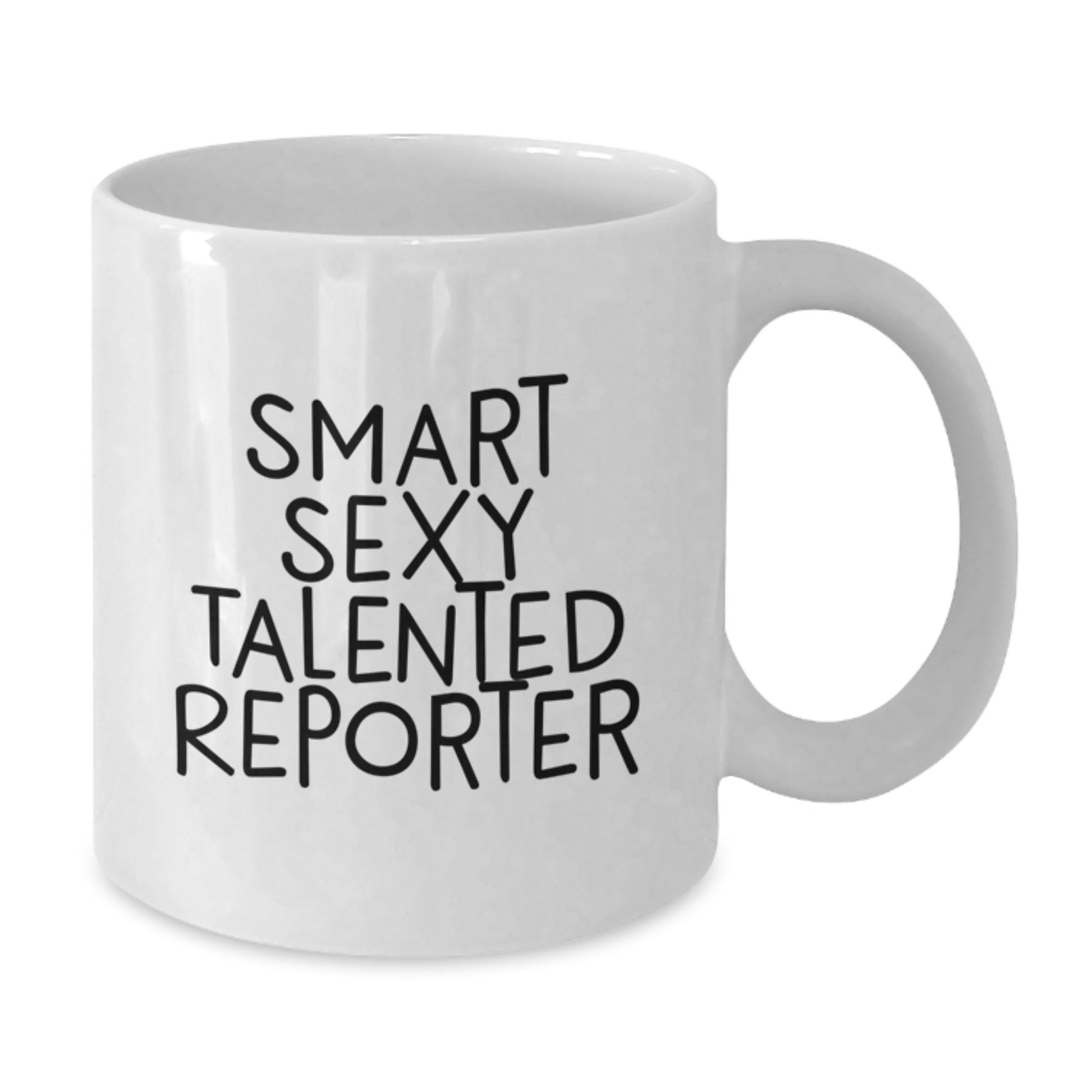 Funny Reporter White Coffee Mug Gifts from Friends for Men Christmas Unique Treasures - Additional