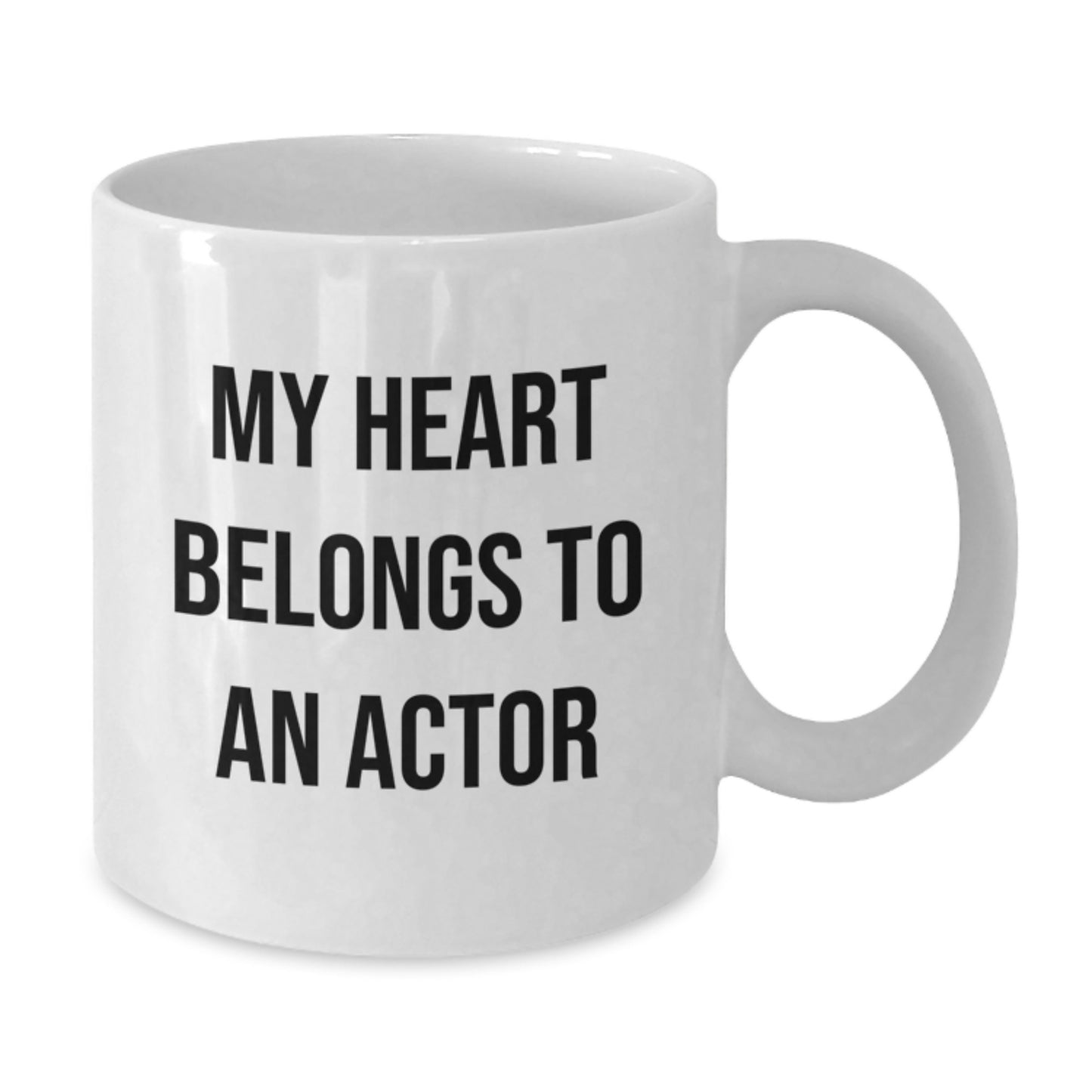 Funny Actor White Coffee Mug Gifts from Men to Actor Friends at Christmas - Additional