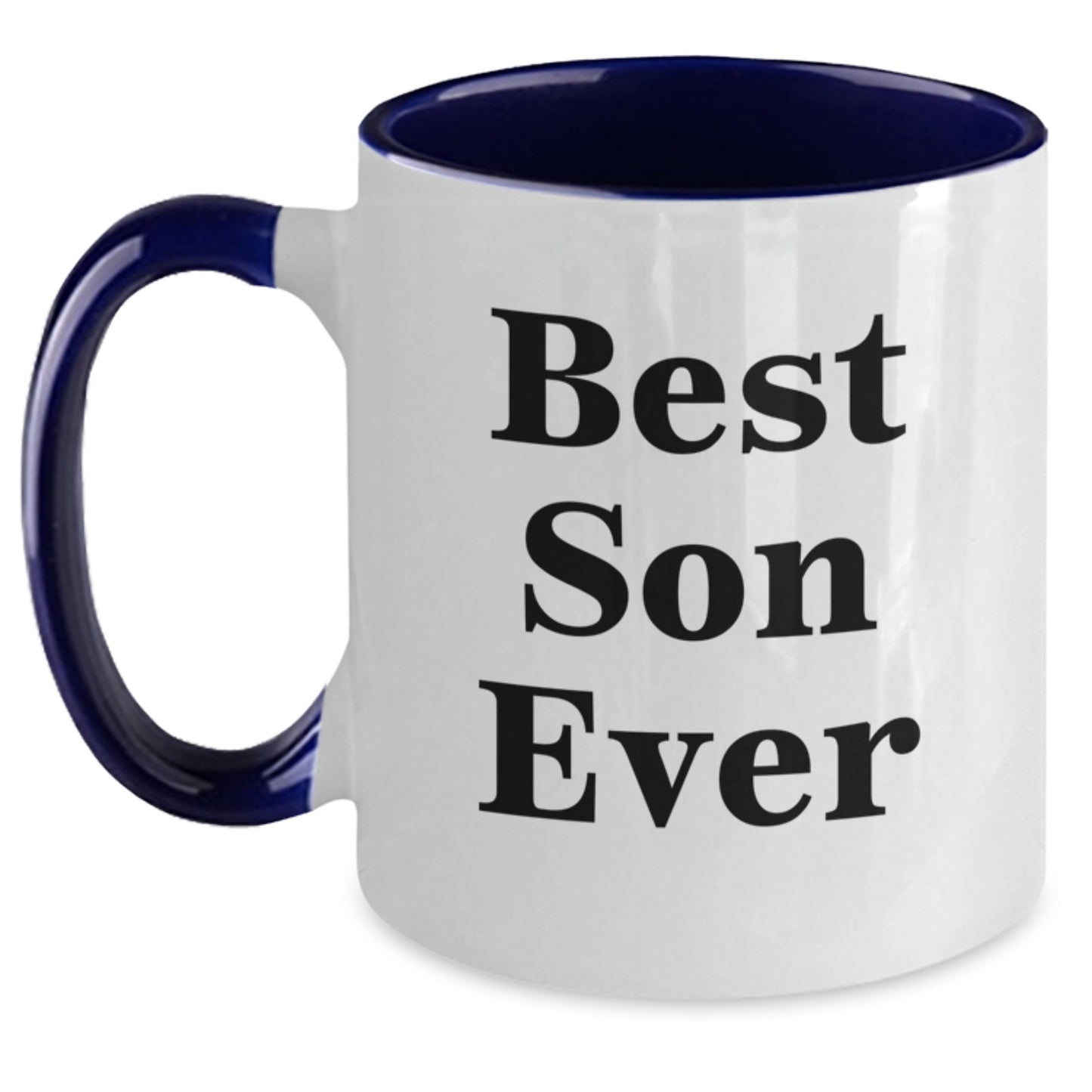Funny Son Gifts from Mom Dad, Best Son Ever Two Tone Coffee Mug, Christmas Unique Mugs, Son Lover - Main